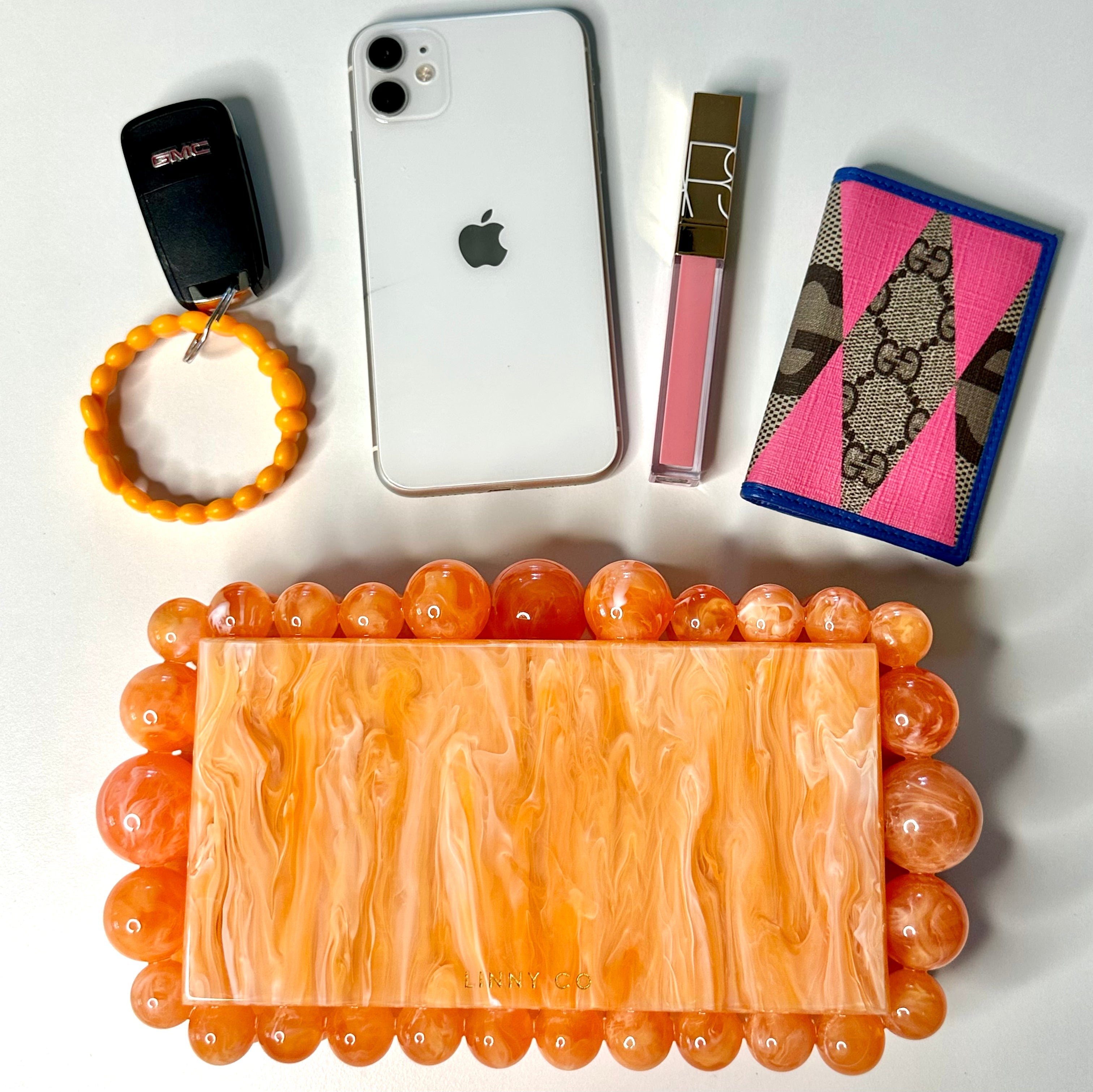 Daphne Clutch - Orange - Charming Charlie