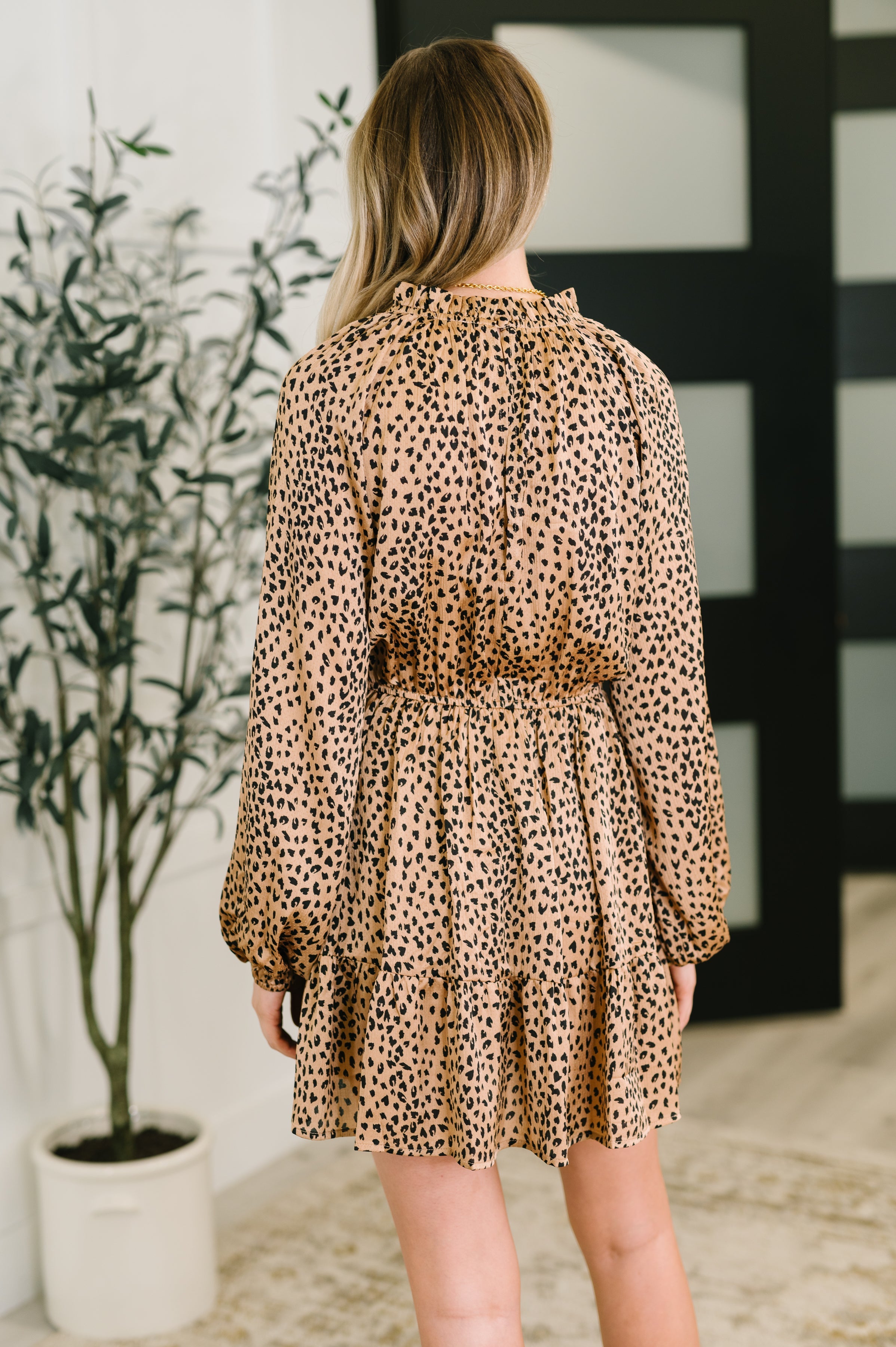 A Cheeky Little Time Tiered Dress in Pecan Brown - Charming Charlie