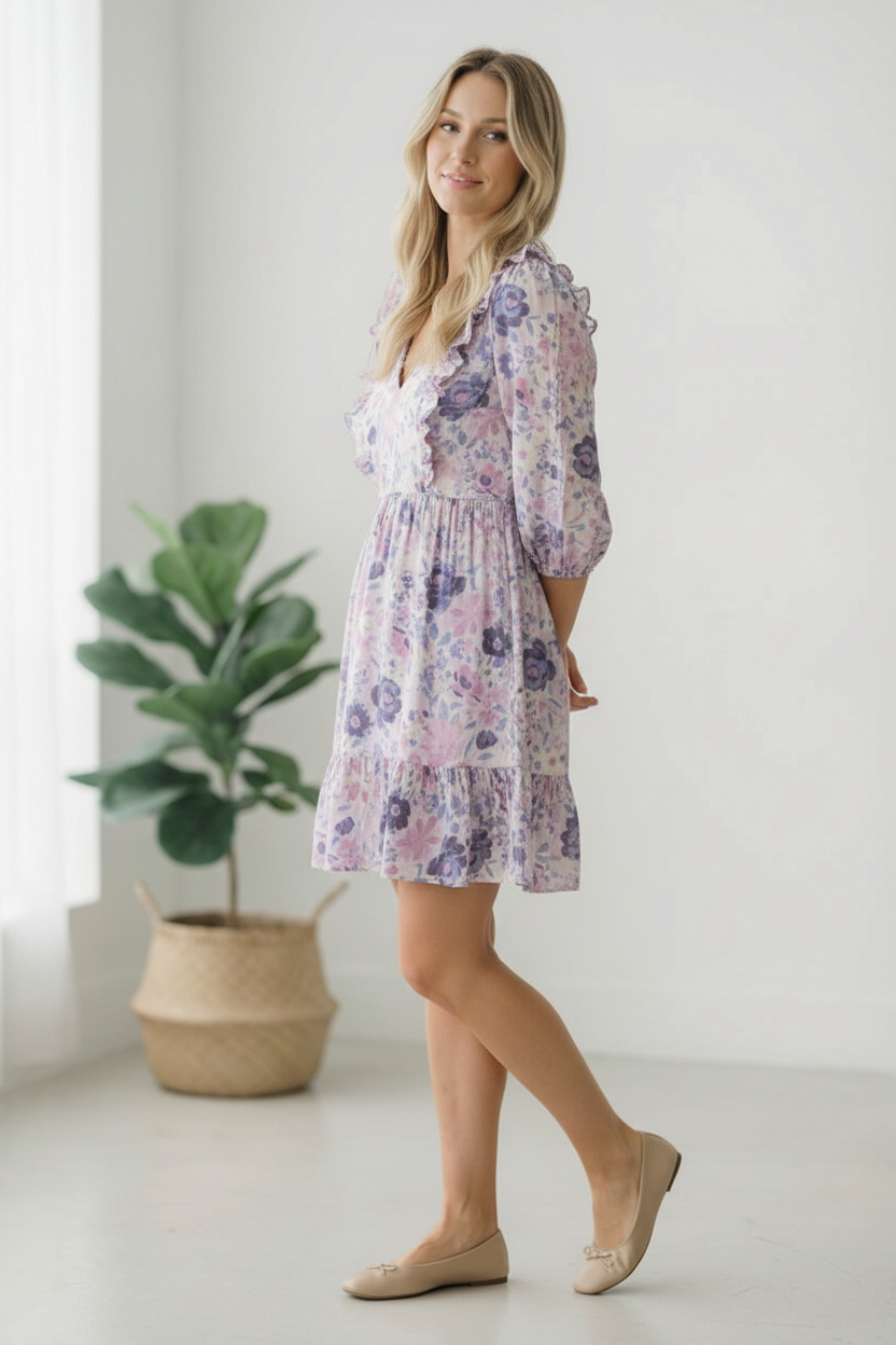 The Sweet Serenade Floral Dress - Charming Charlie