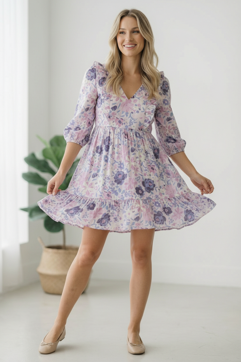 The Sweet Serenade Floral Dress - Charming Charlie