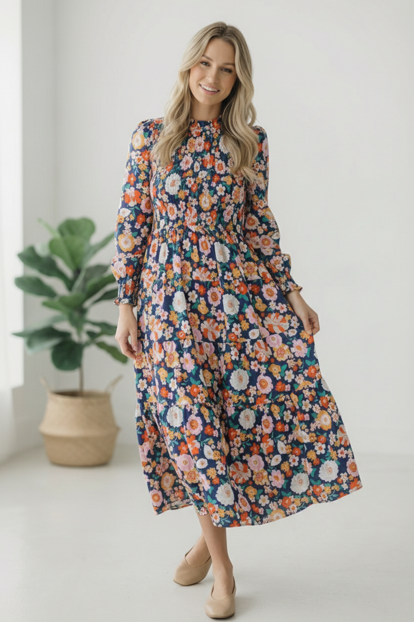 The Perfect Bouquet Tiered Dress - Charming Charlie