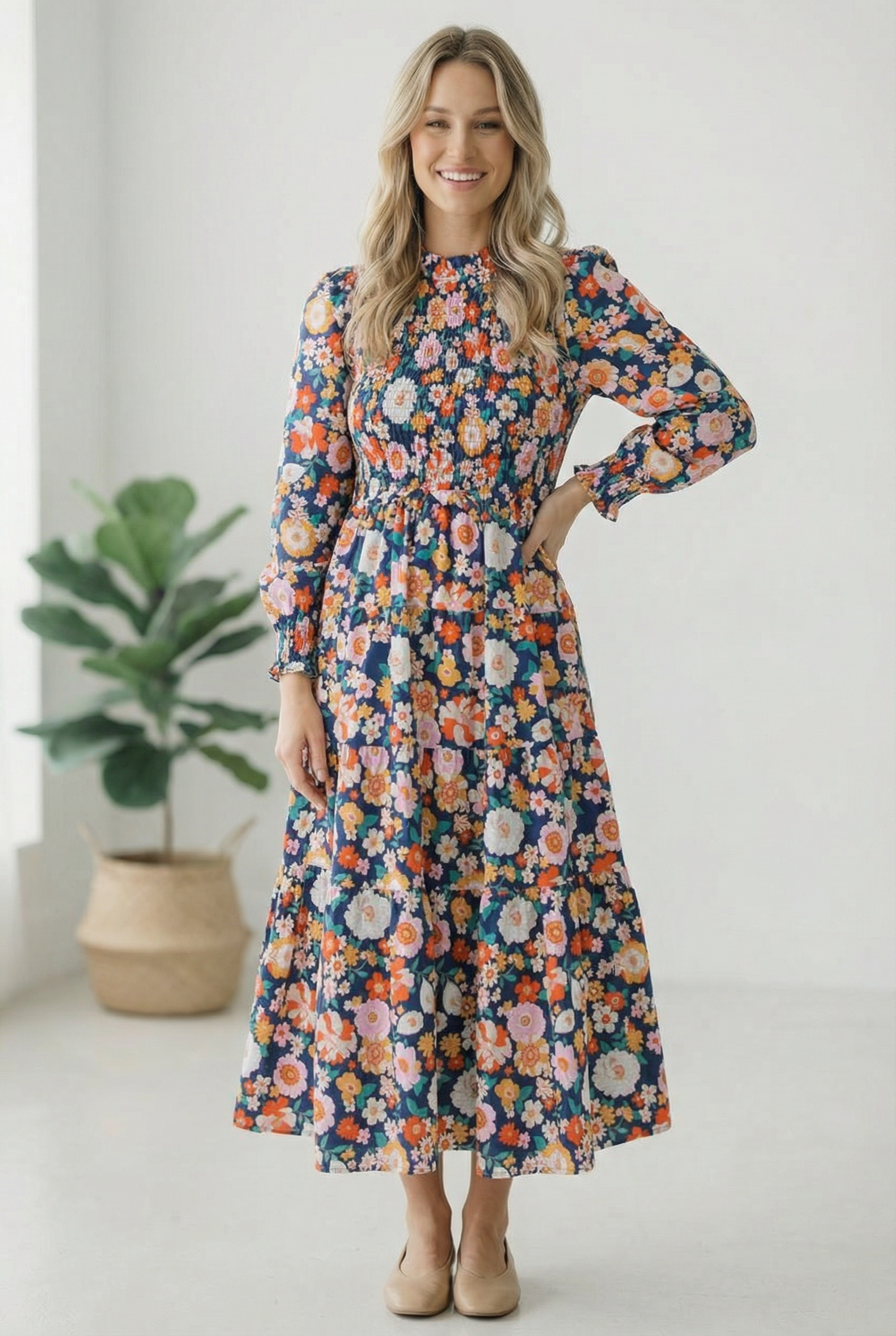 The Perfect Bouquet Tiered Dress - Charming Charlie