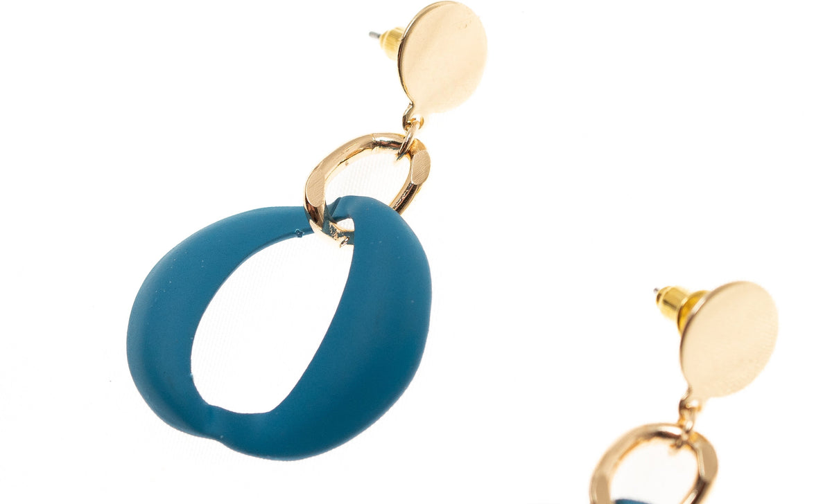 Post Circle Drop Color Earring - Charming Charlie