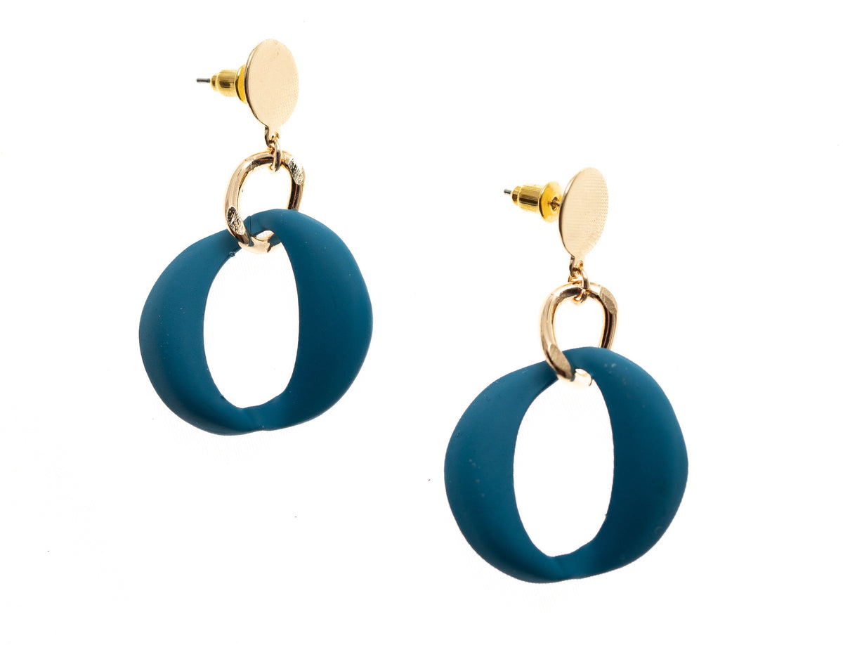 Post Circle Drop Color Earring - Charming Charlie