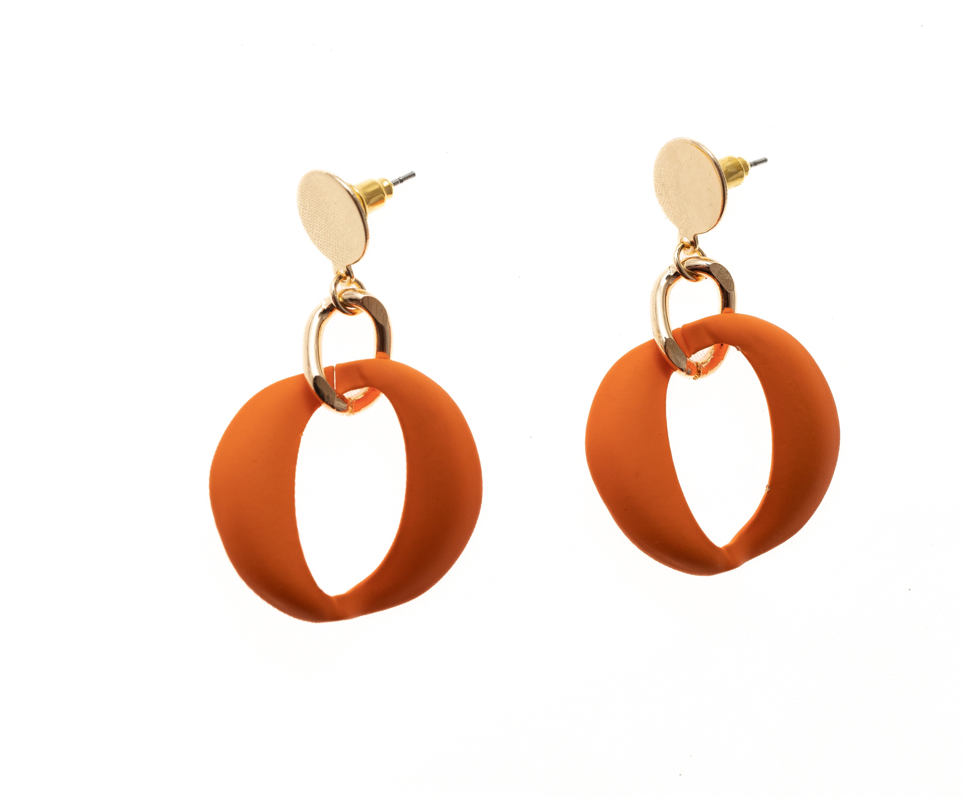 Post Earring With Colorful Geo Drop - Charming Charlie