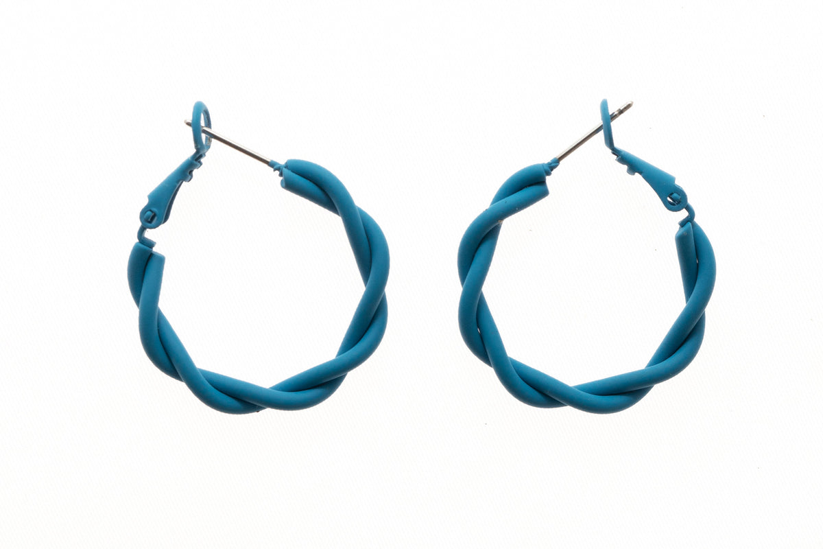 Twisted Color Hoop Earring - Charming Charlie