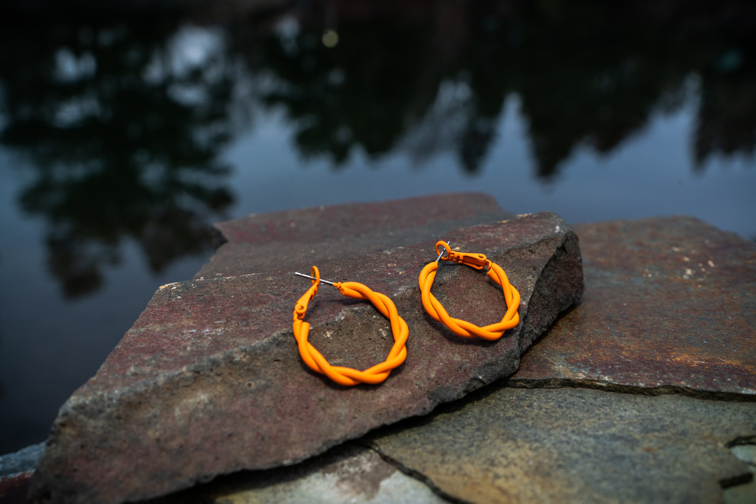 Twisted Color Hoop Earring - Charming Charlie