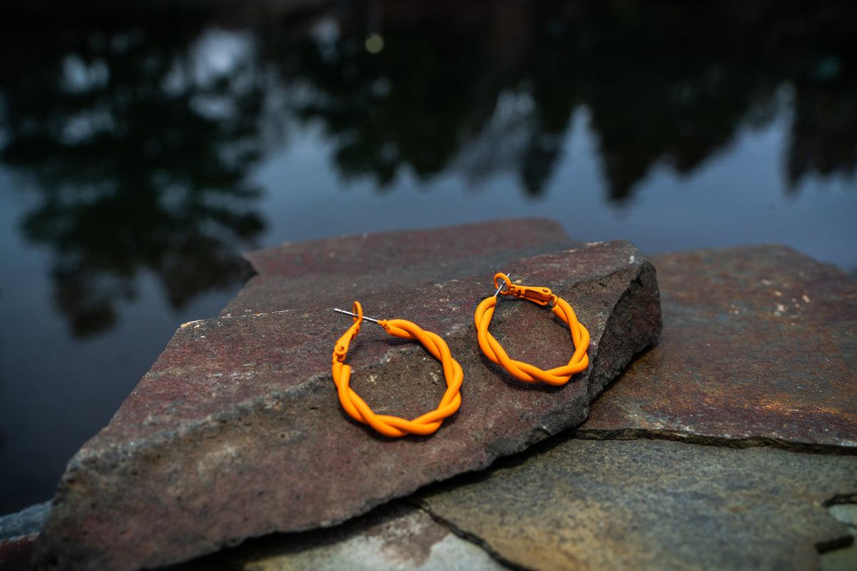 Twisted Color Hoop Earring - Charming Charlie