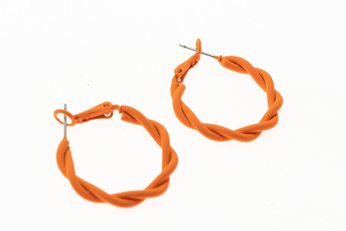 Twisted Color Hoop Earring - Charming Charlie