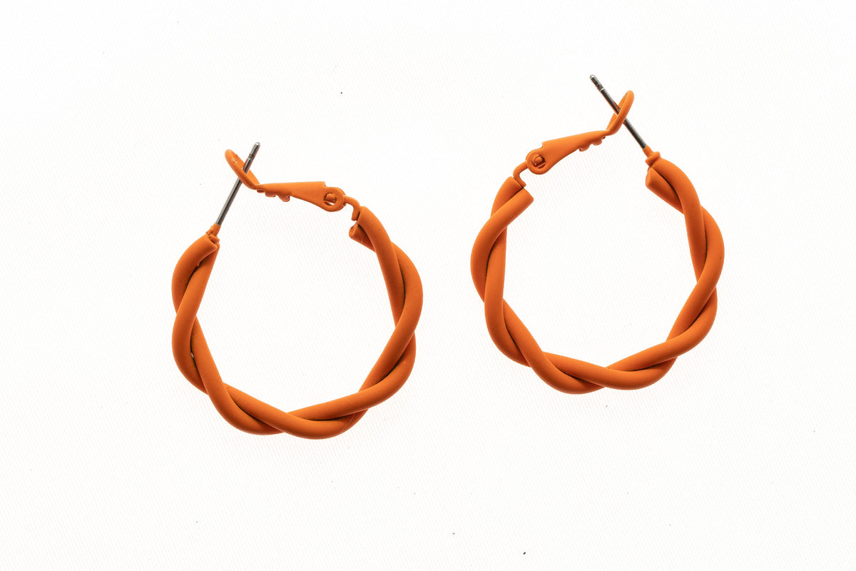 Twisted Color Hoop Earring - Charming Charlie