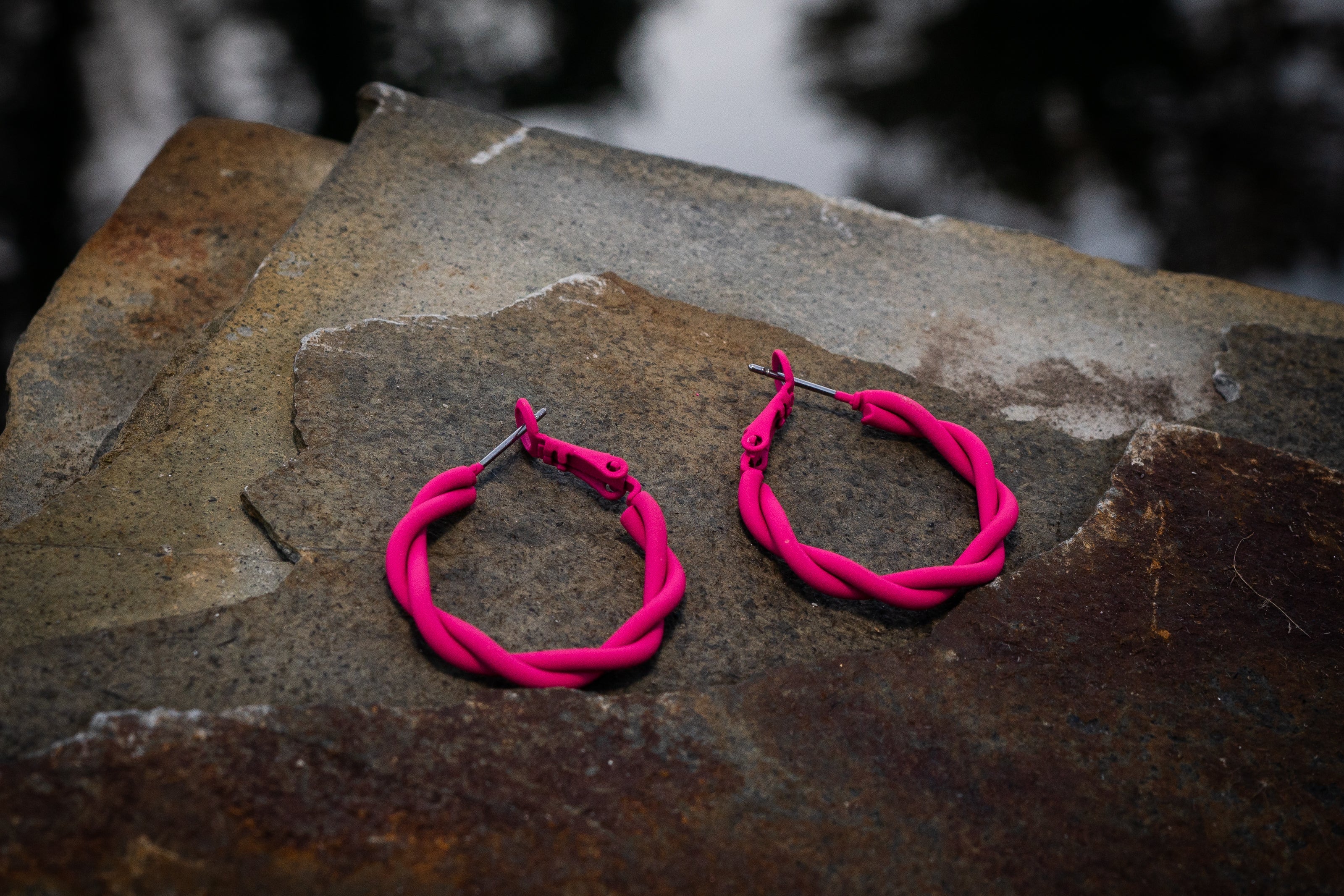 Twisted Color Hoop Earring - Charming Charlie