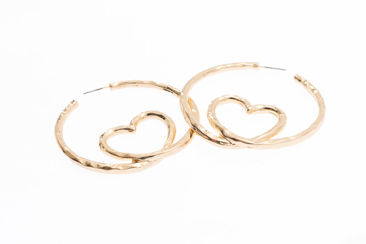 Matted Heart Post Earring - Charming Charlie