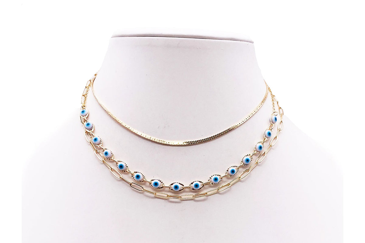 Multi Strand Necklace with Novelty Stations - Charming Charlie