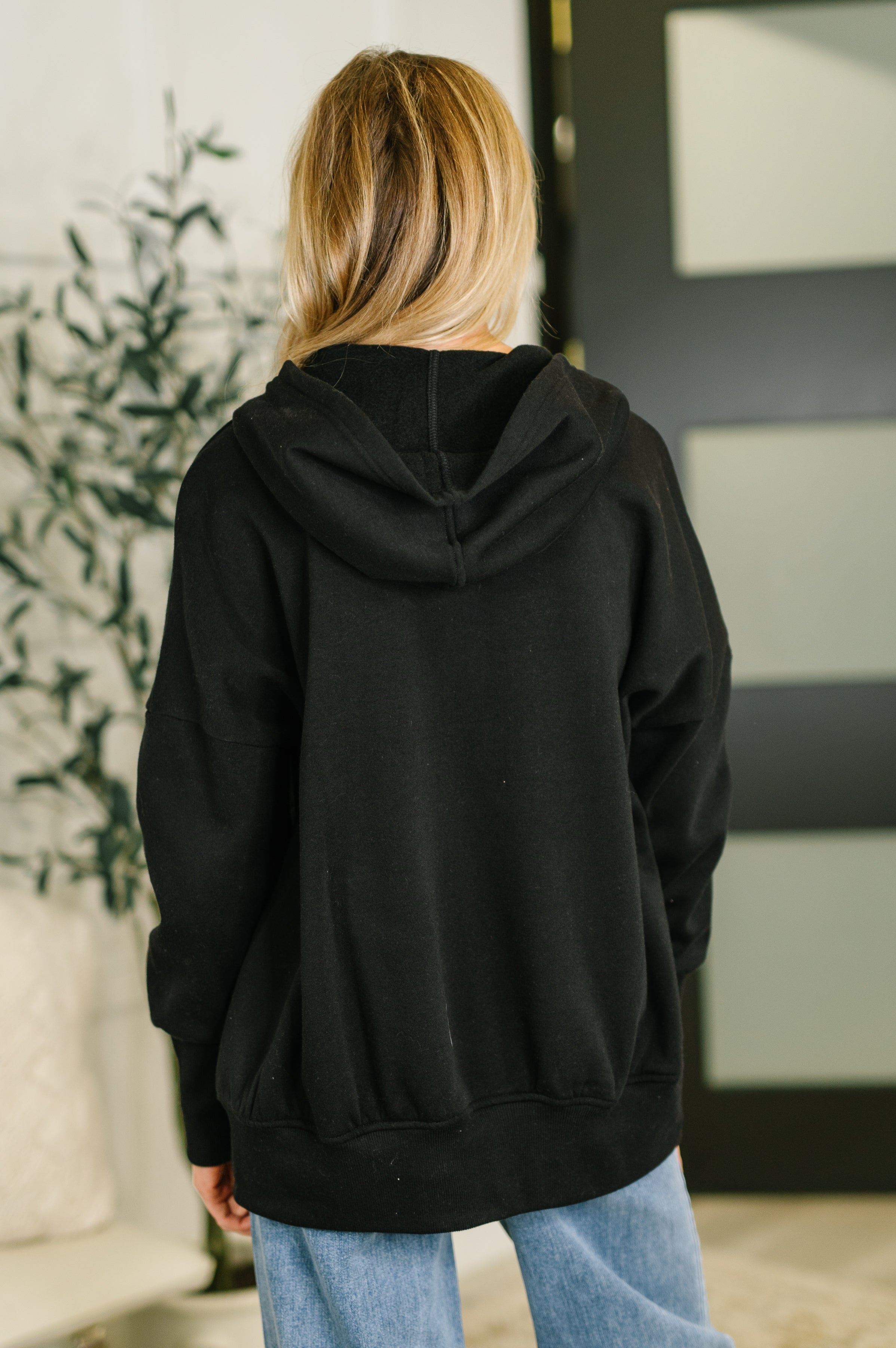 A Million Different Reasons Hooded Pullover in Black - Charming Charlie