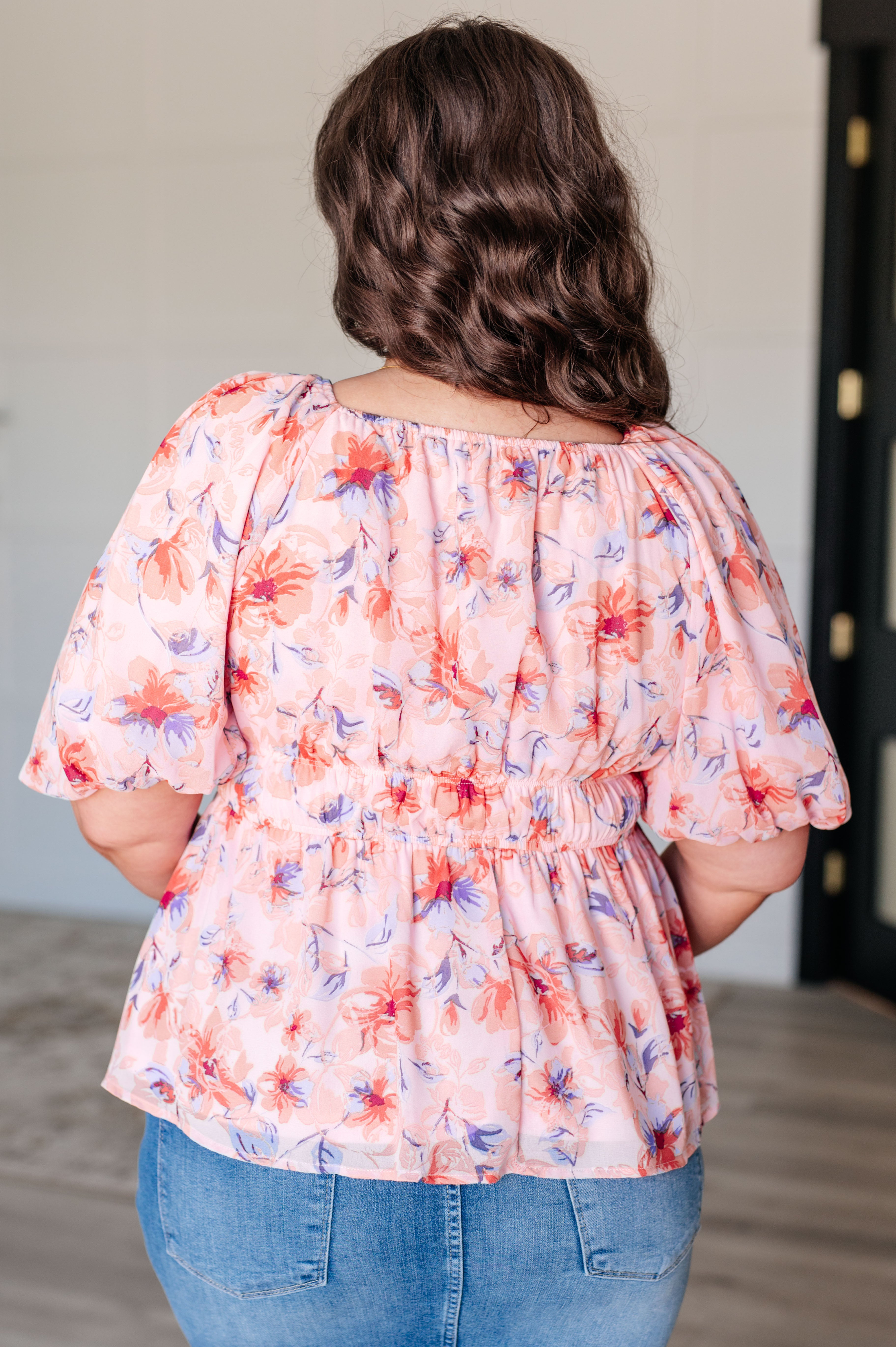 A Powerful Force Square Neck Balloon Sleeve Blouse - Charming Charlie