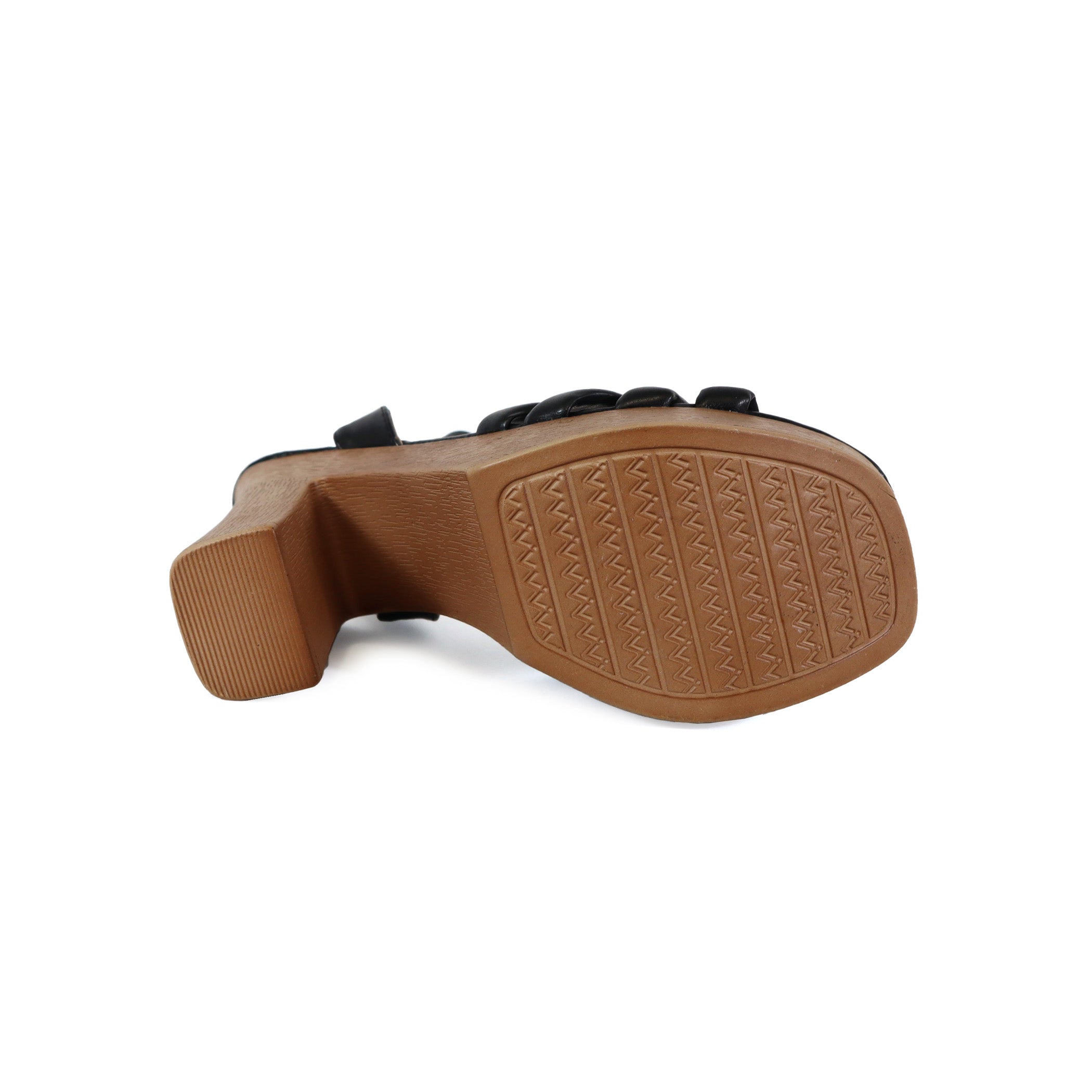 ARLESA-05 Women's Padded Multi Strap In Wooden Heel - Yoki