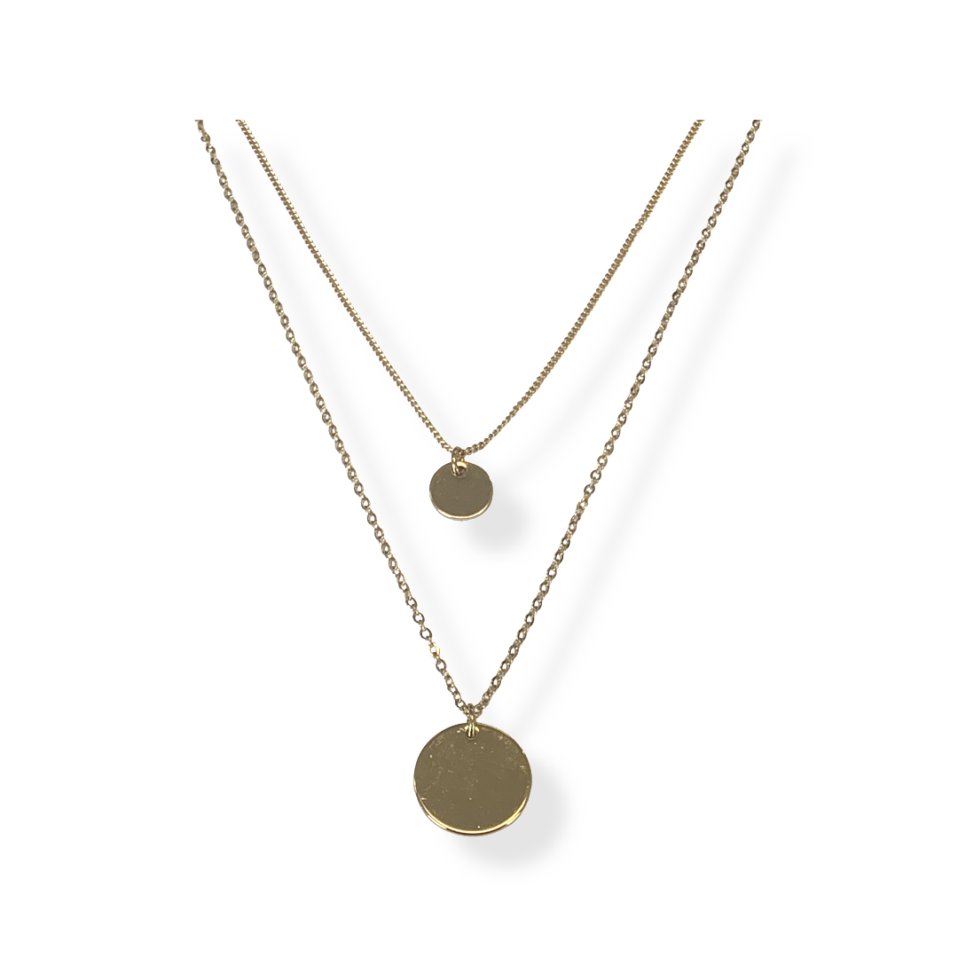 Two Layer Gold Necklace - Charming Charlie