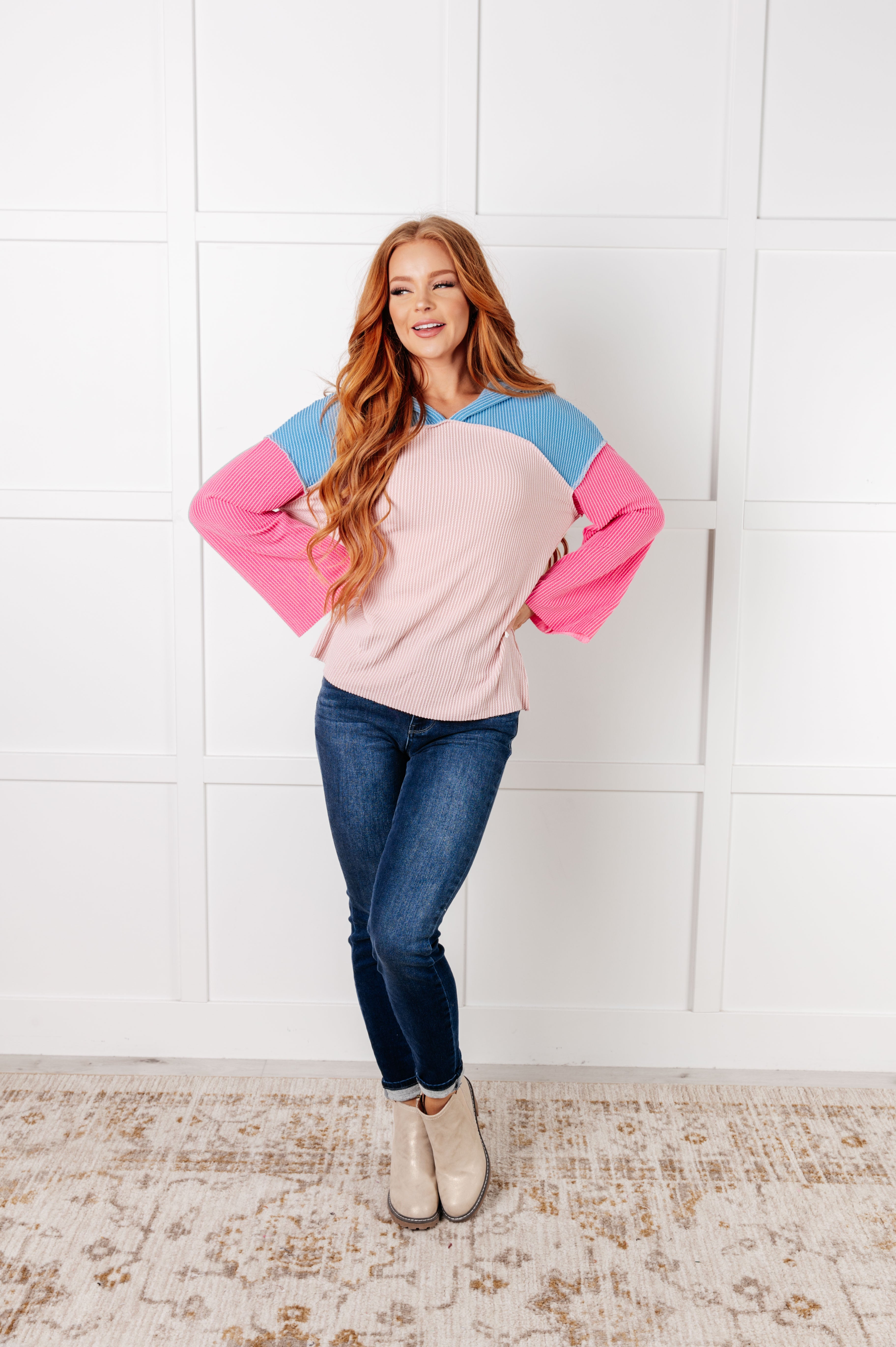 A-Tisket A-Tasket Color Block Pullover - Charming Charlie