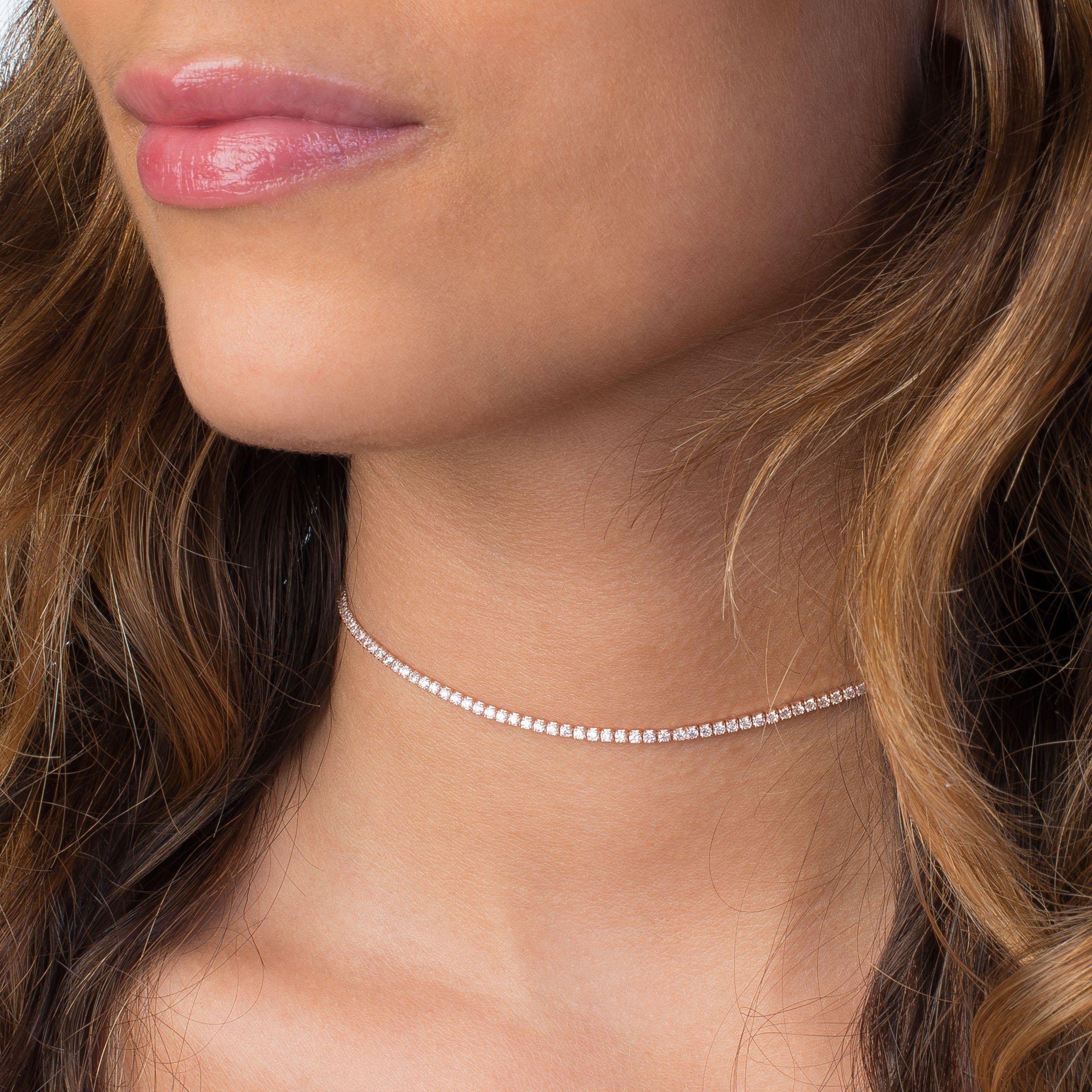 Thin Tennis Choker - Adina's Jewels