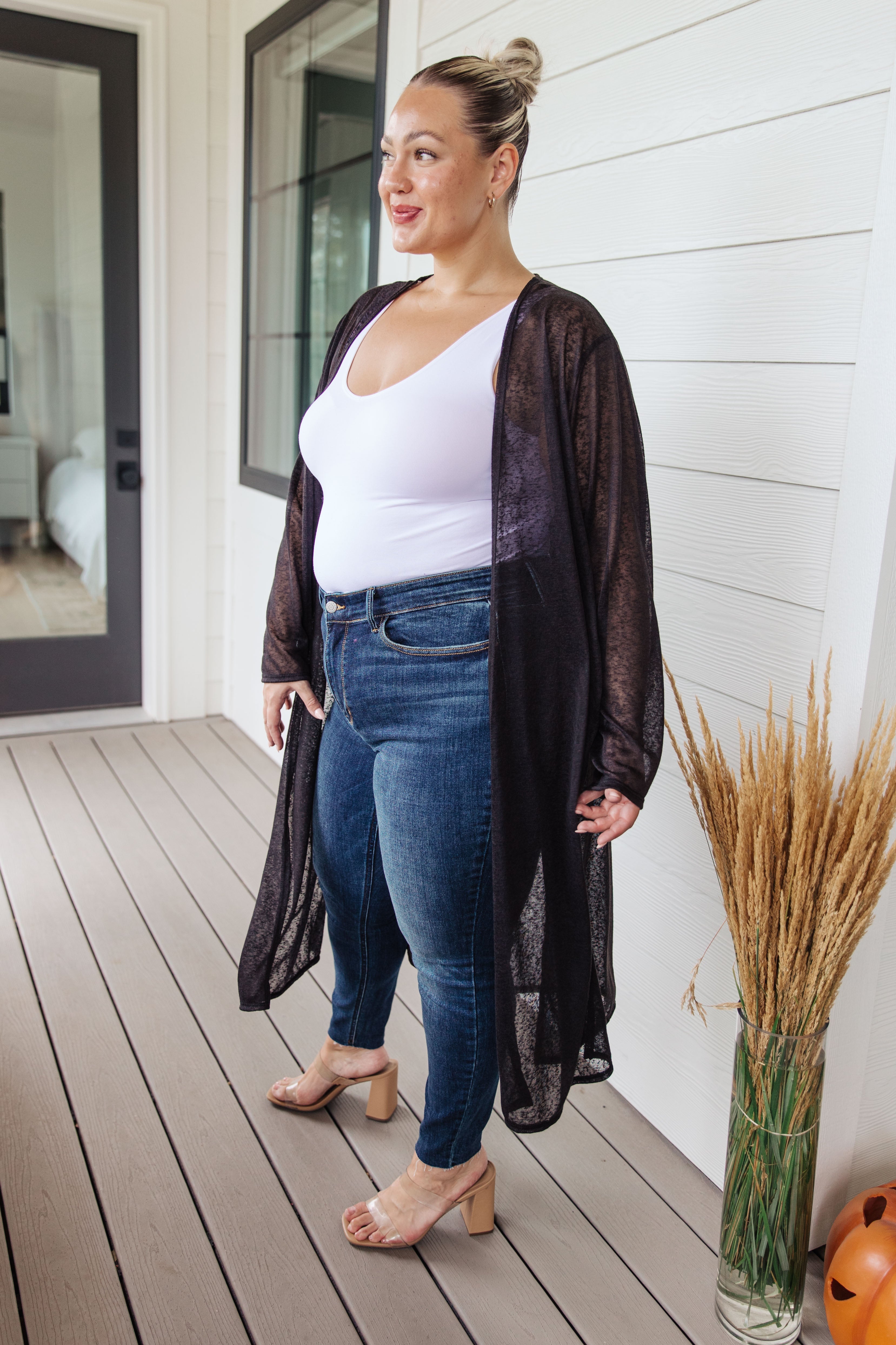 Afternoon Shade Sheer Cardigan - Charming Charlie