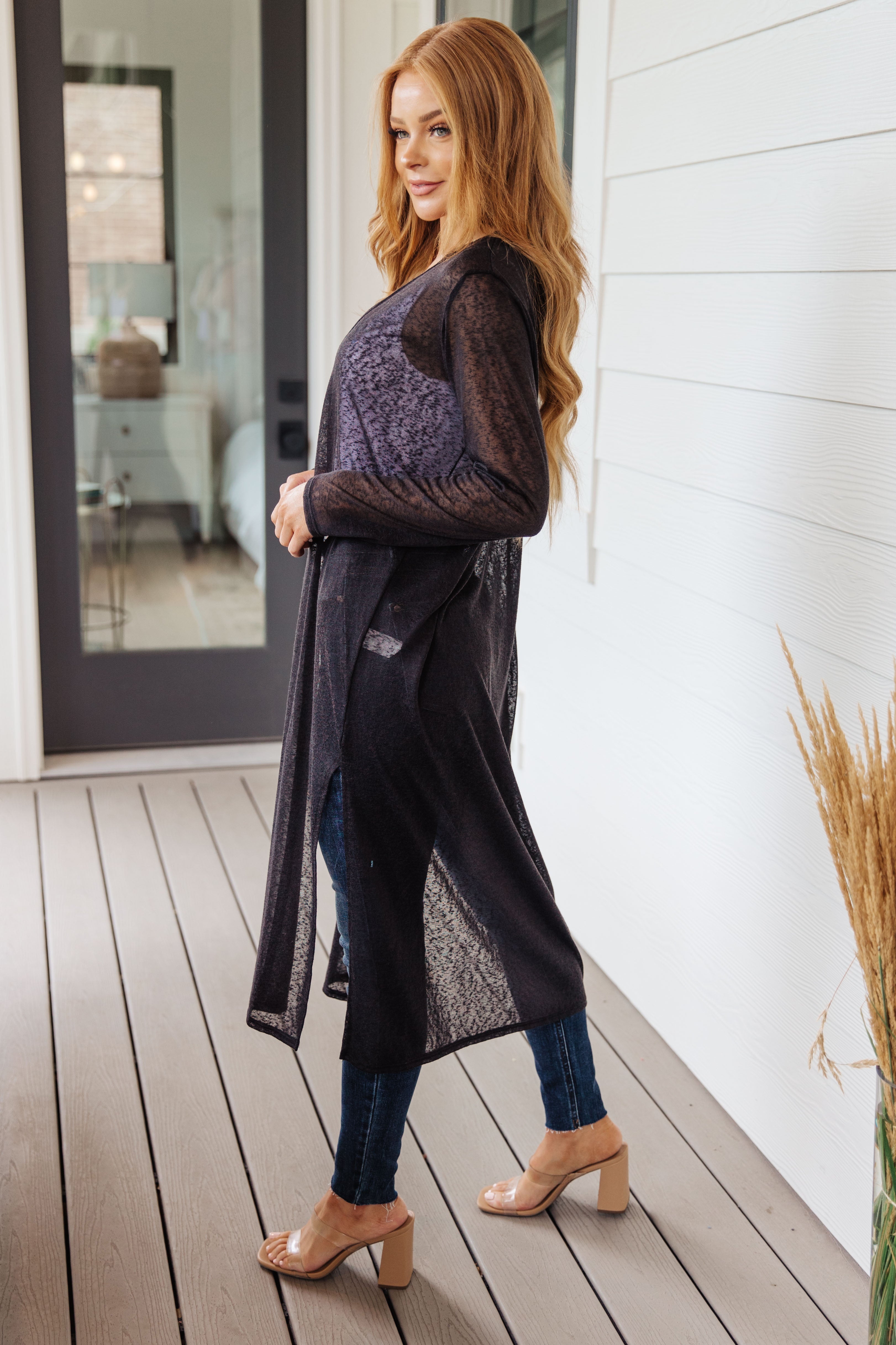 Afternoon Shade Sheer Cardigan - Charming Charlie
