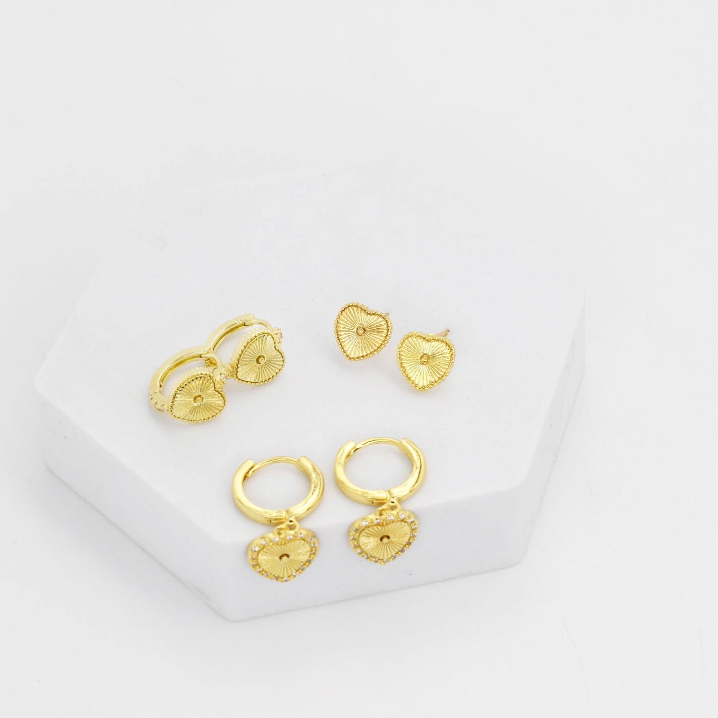 All Hearts Stud Set - Charming Charlie
