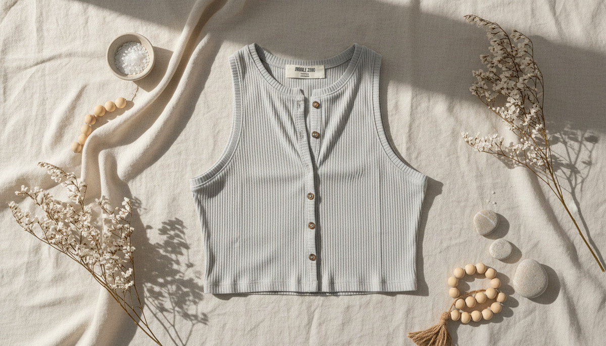 Button Front Sleeveless Crop Shirt - Charming Charlie