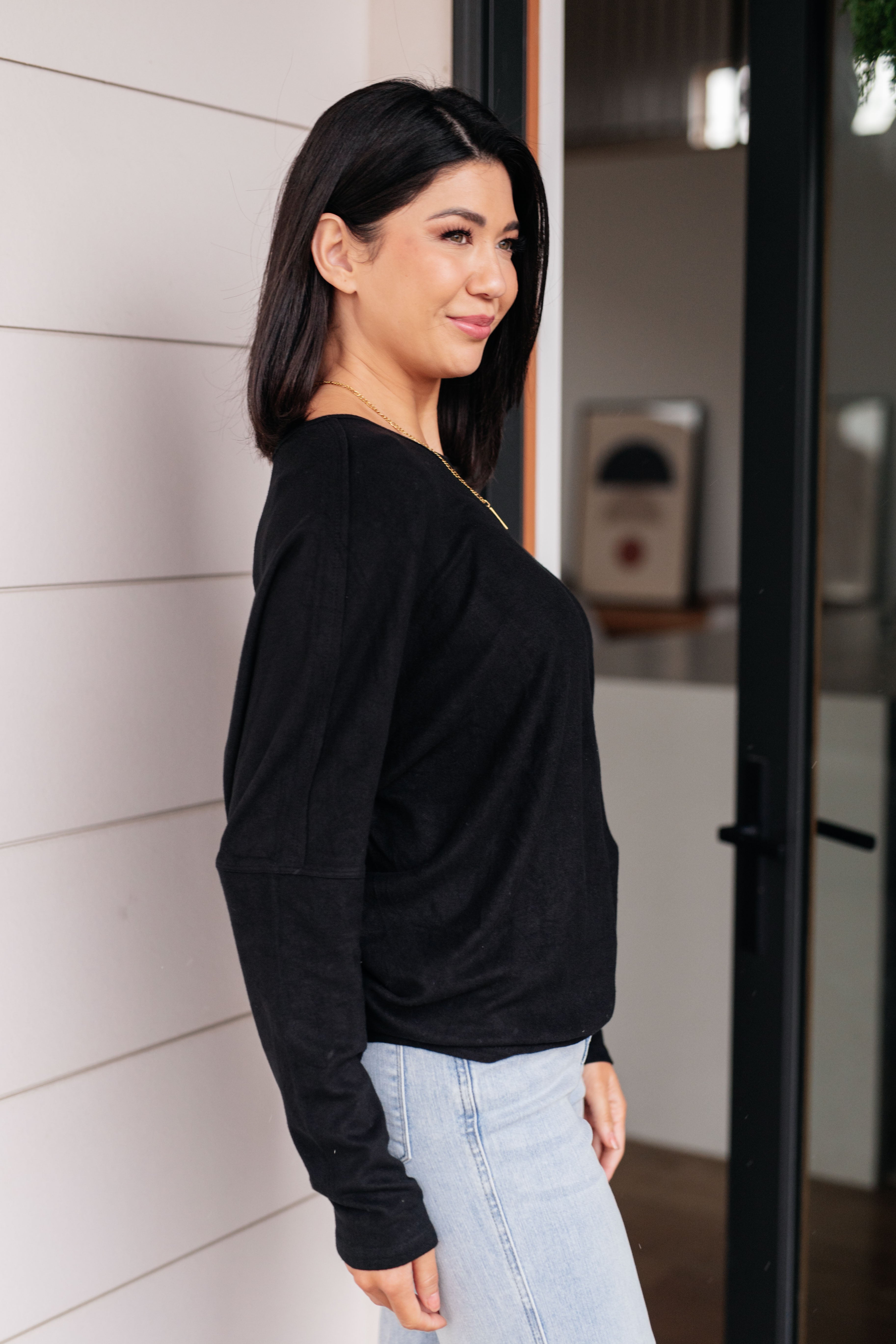 Drive Downtown Dolman Sleeve Top - Charming Charlie