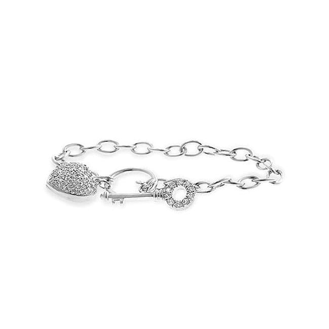 Heart and Key Bracelet - Charming Charlie