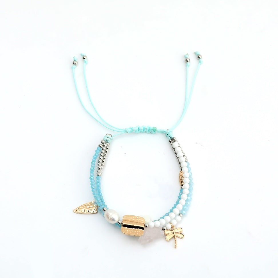 Set of 3 Beaded Boho Charm Pull Bracelet - Charming Charlie