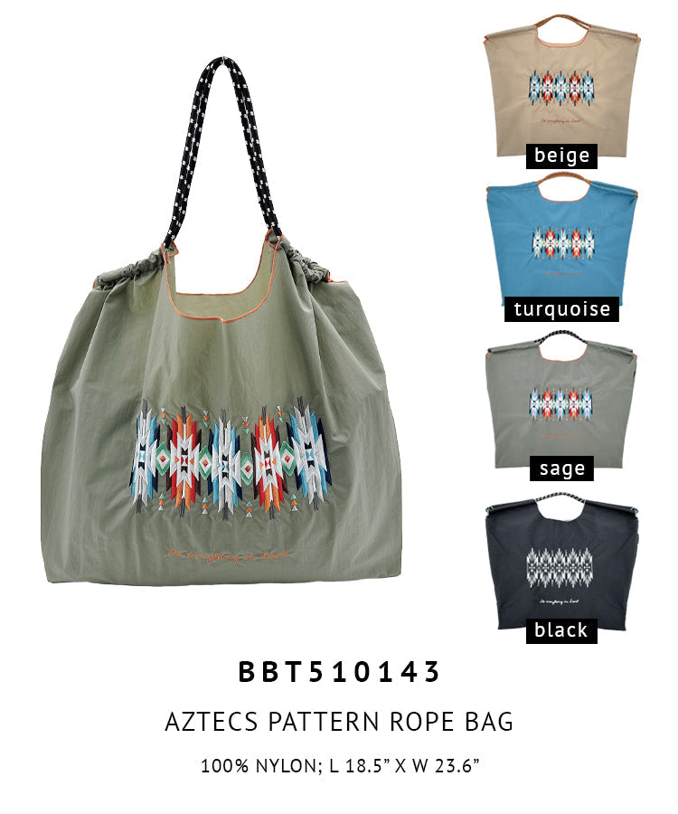 Aztecs Pattern Rope Bag - Charming Charlie