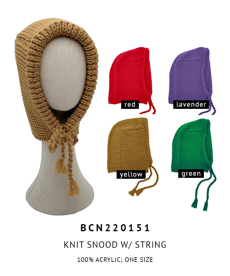 Knit Snood With String - Charming Charlie