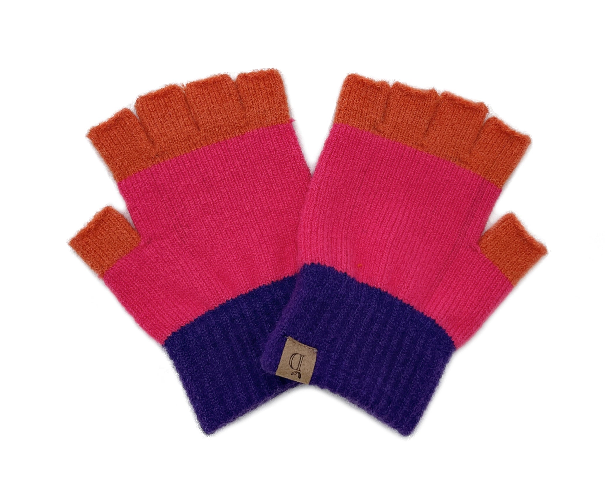 Colorblock Fingerless Gloves - Charming Charlie