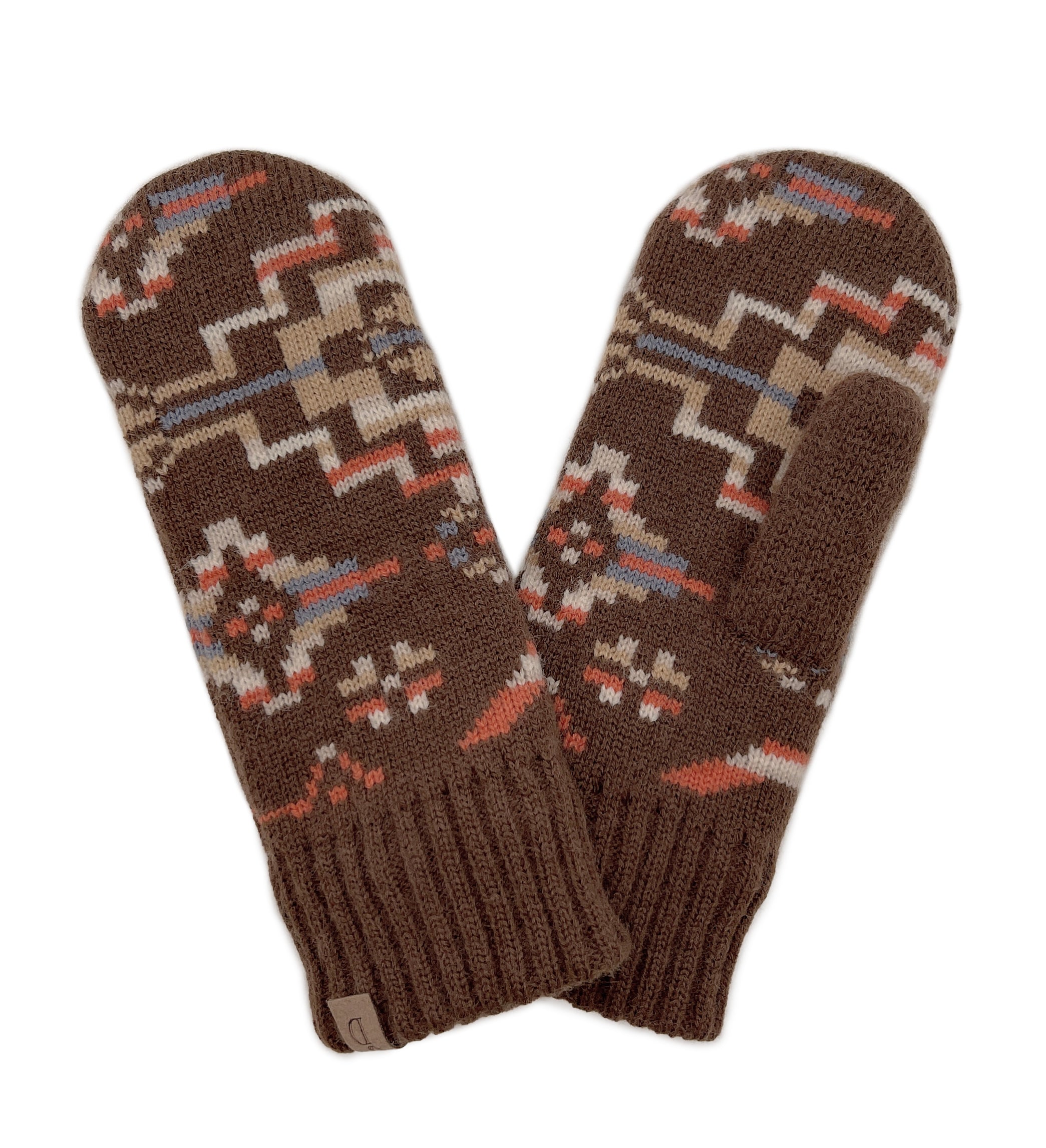 Shop for KW Fashion Aztec Mittens With Ribbed Cuff at doeverythinginloveny.com wholesale fashion accessories