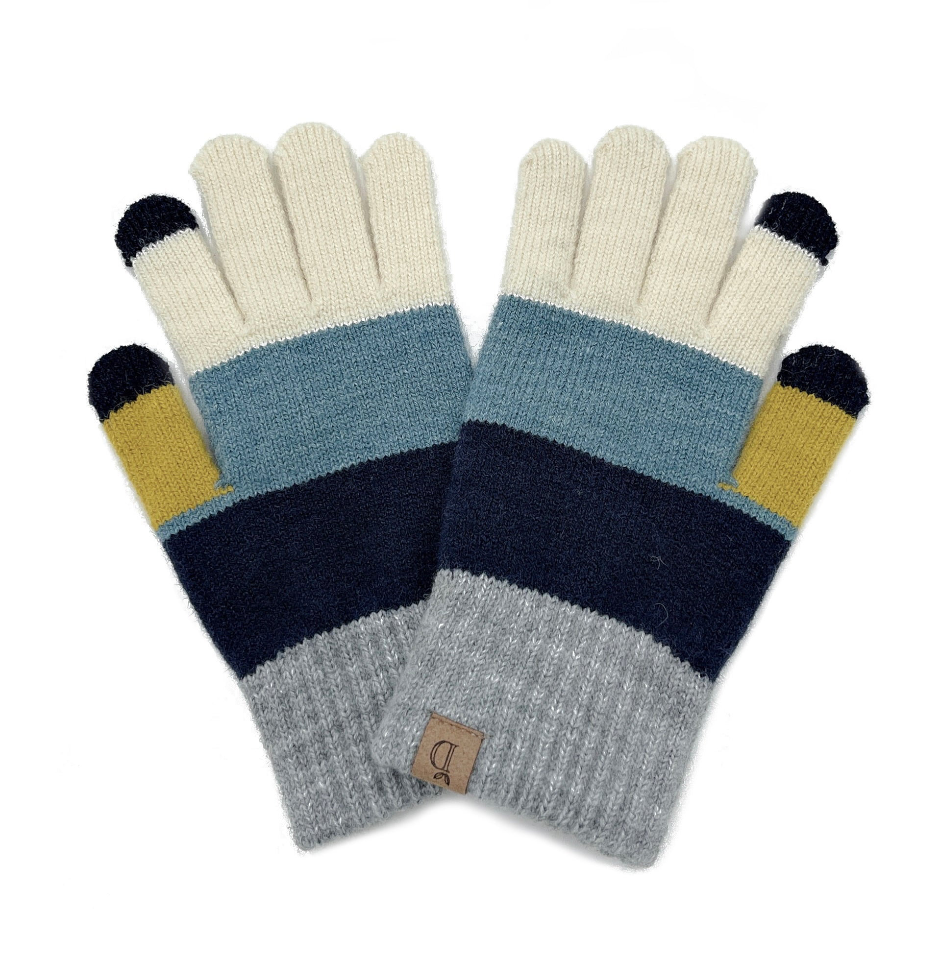 Colorblock Knit Touch Gloves - Charming Charlie