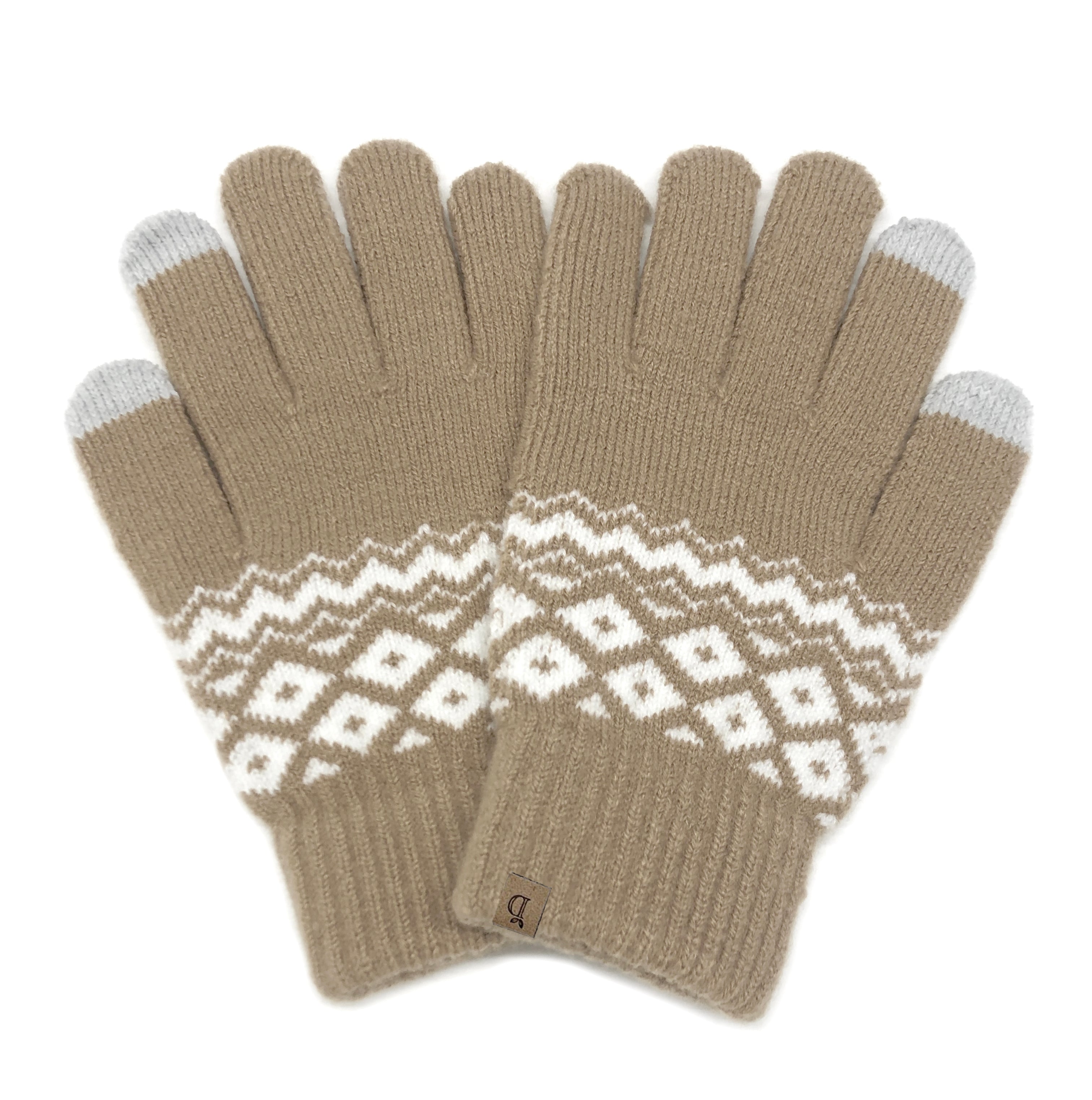Geometric Patterned Touch Gloves - Charming Charlie