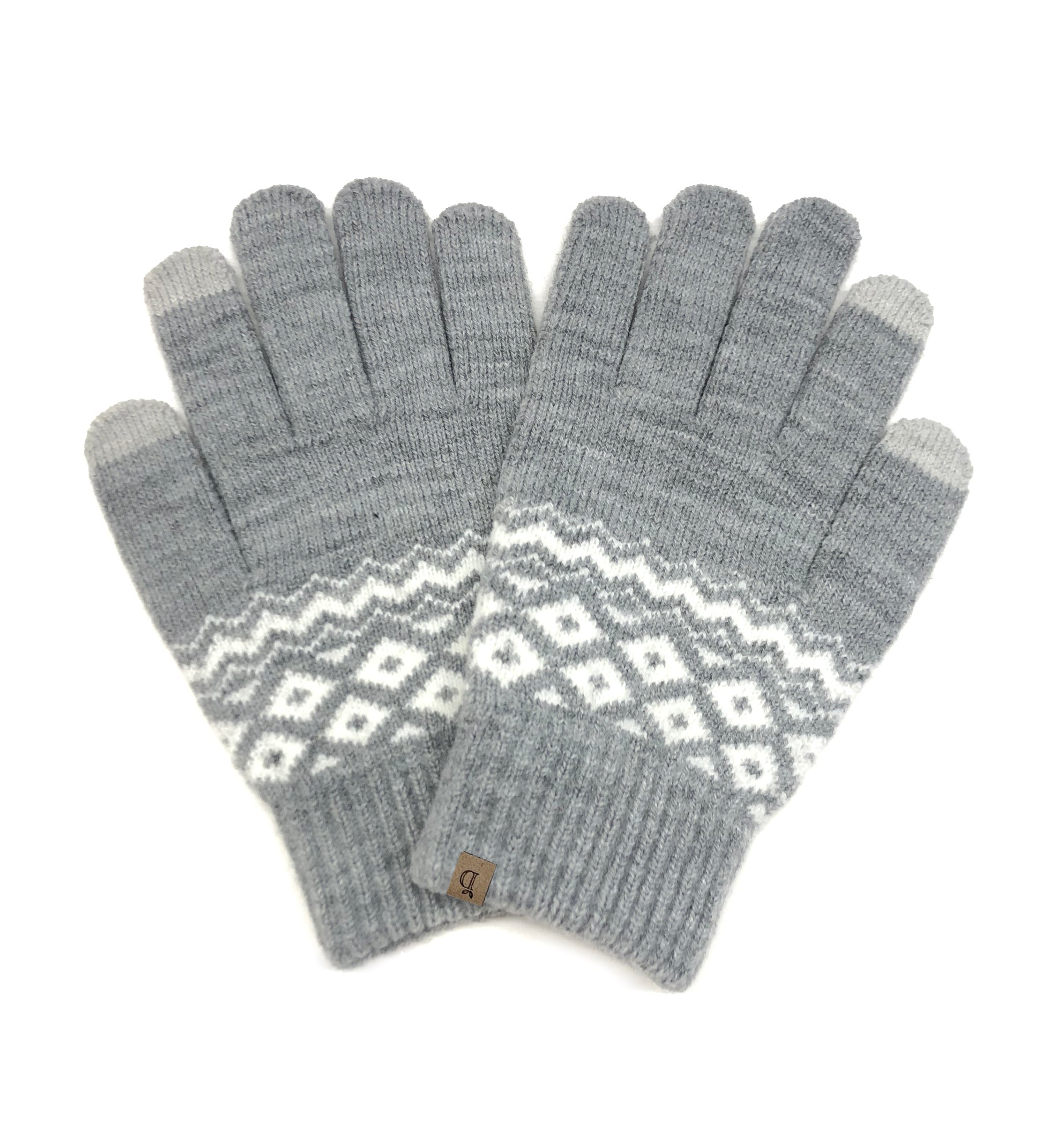 Geometric Patterned Touch Gloves - Charming Charlie