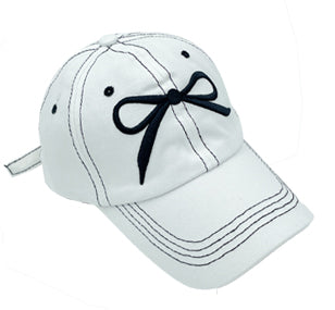 Embroidered Big Bow Baseball Cap - Charming Charlie