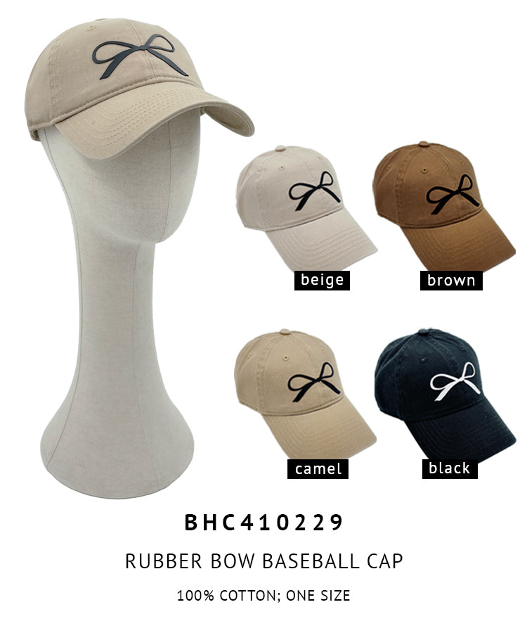 Rubber Bow Baseball Cap - Charming Charlie