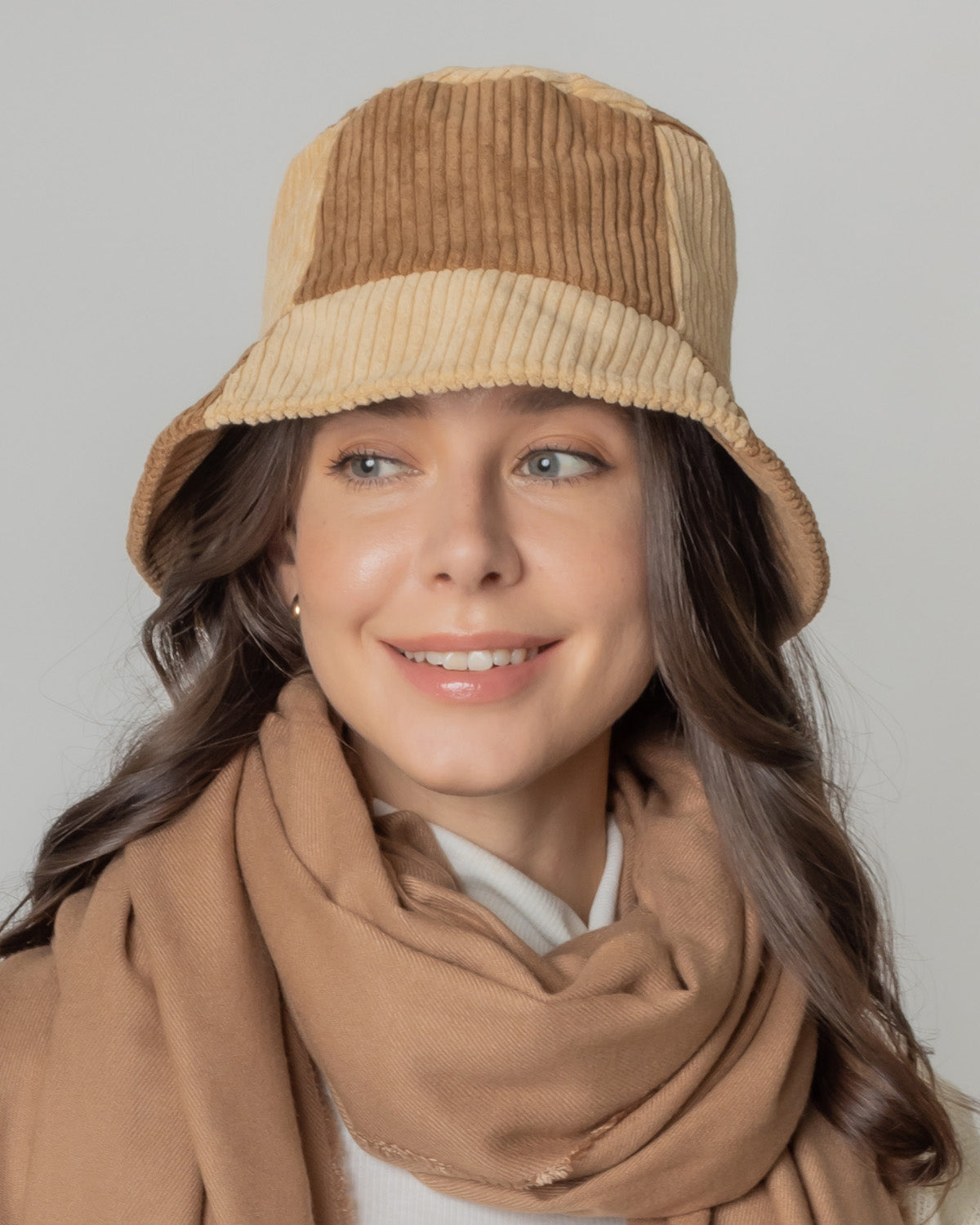 Colorblock Corduroy Bucket Hat - Charming Charlie