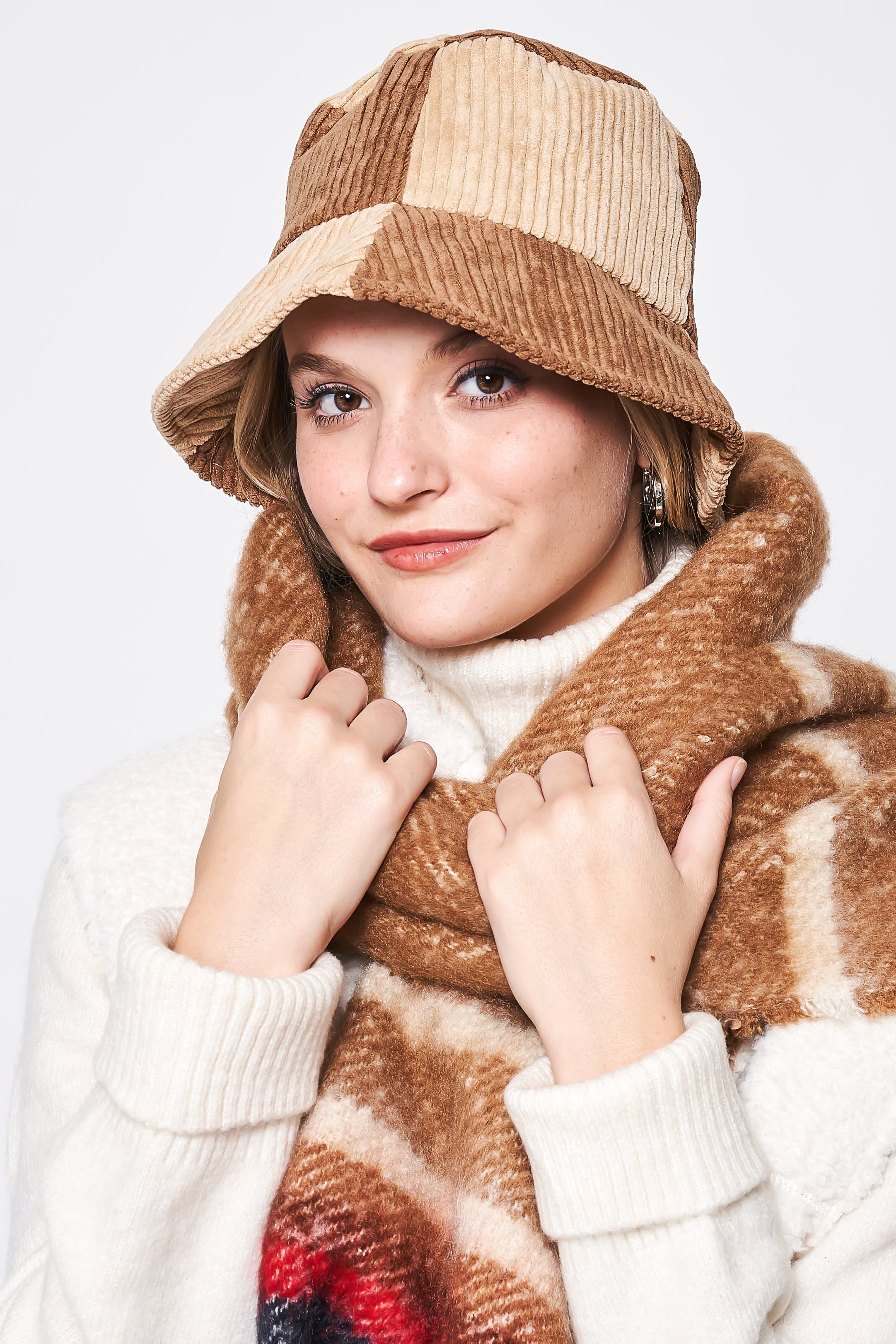 Colorblock Corduroy Bucket Hat - Charming Charlie
