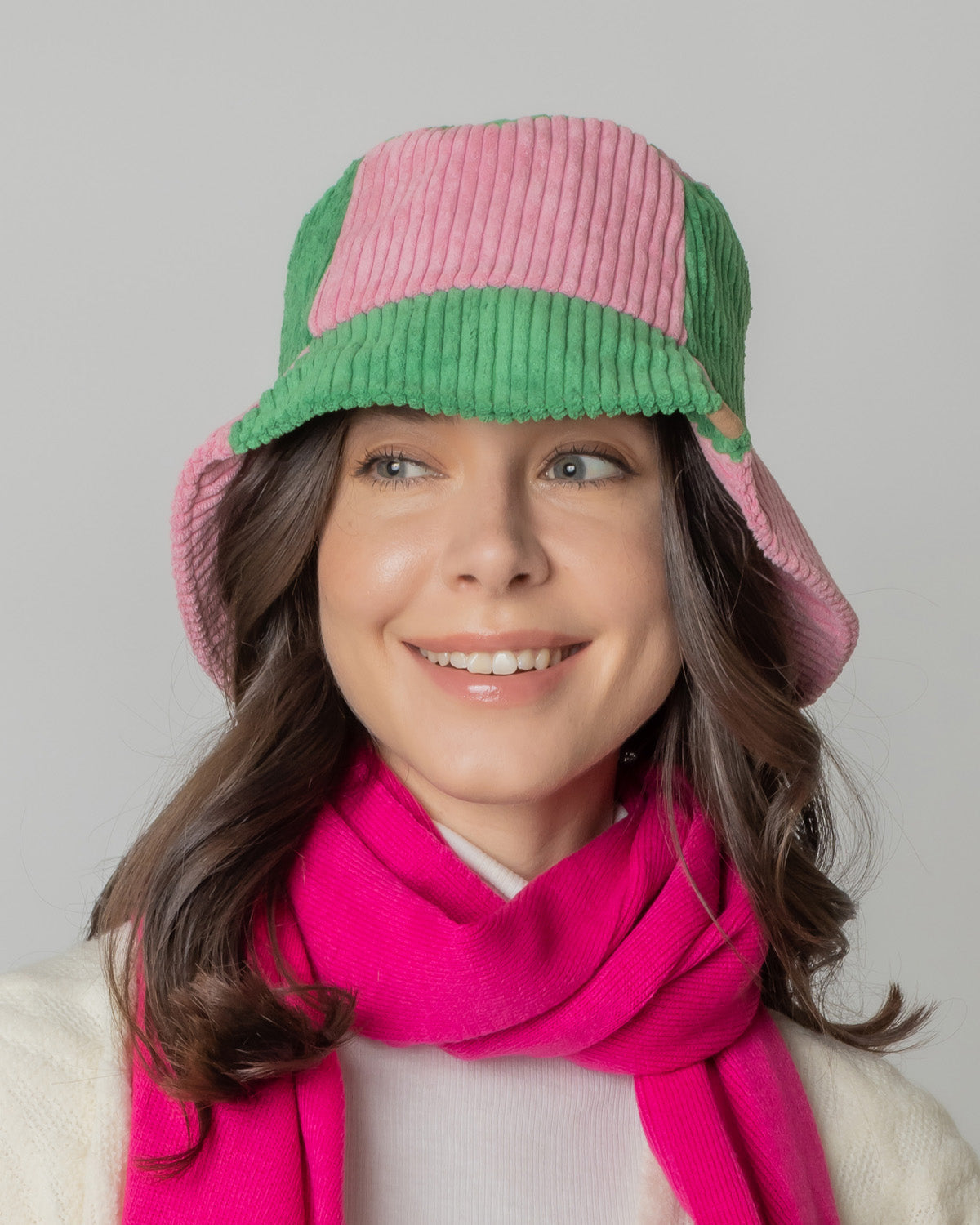 Colorblock Corduroy Bucket Hat - Charming Charlie