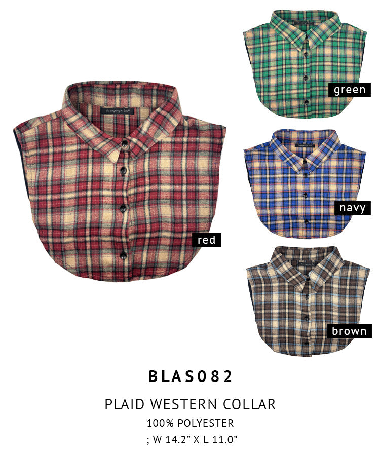Plaid Western Collar - Charming Charlie