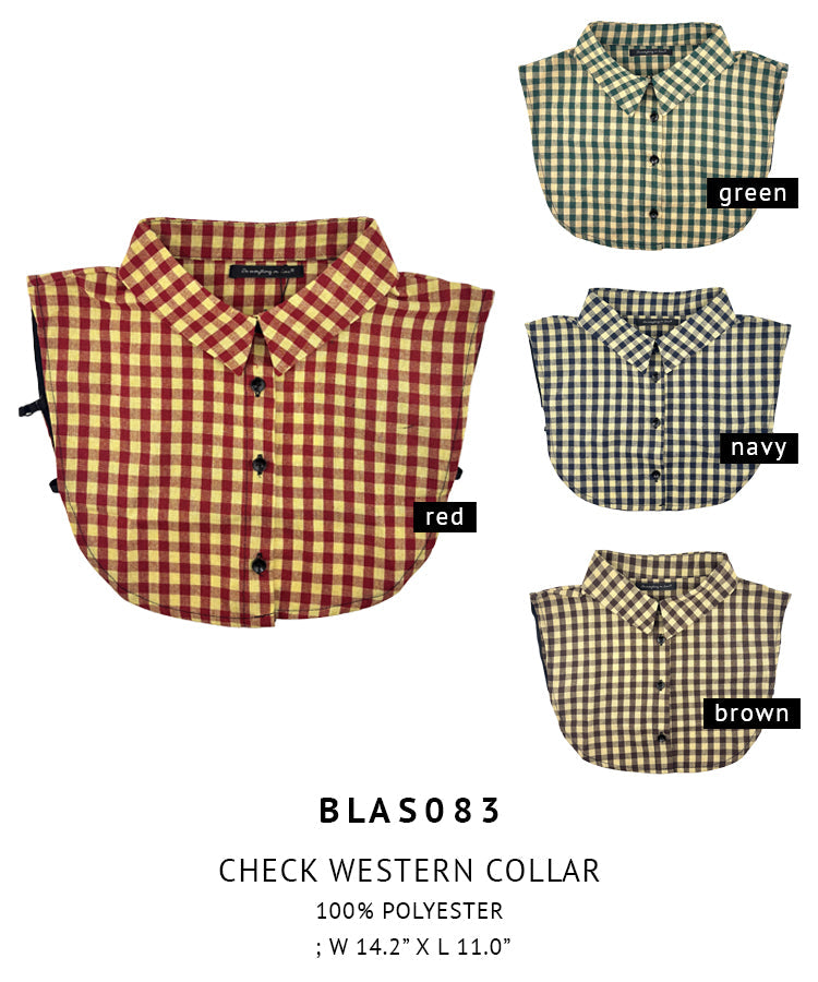 Check Western Collar - Charming Charlie