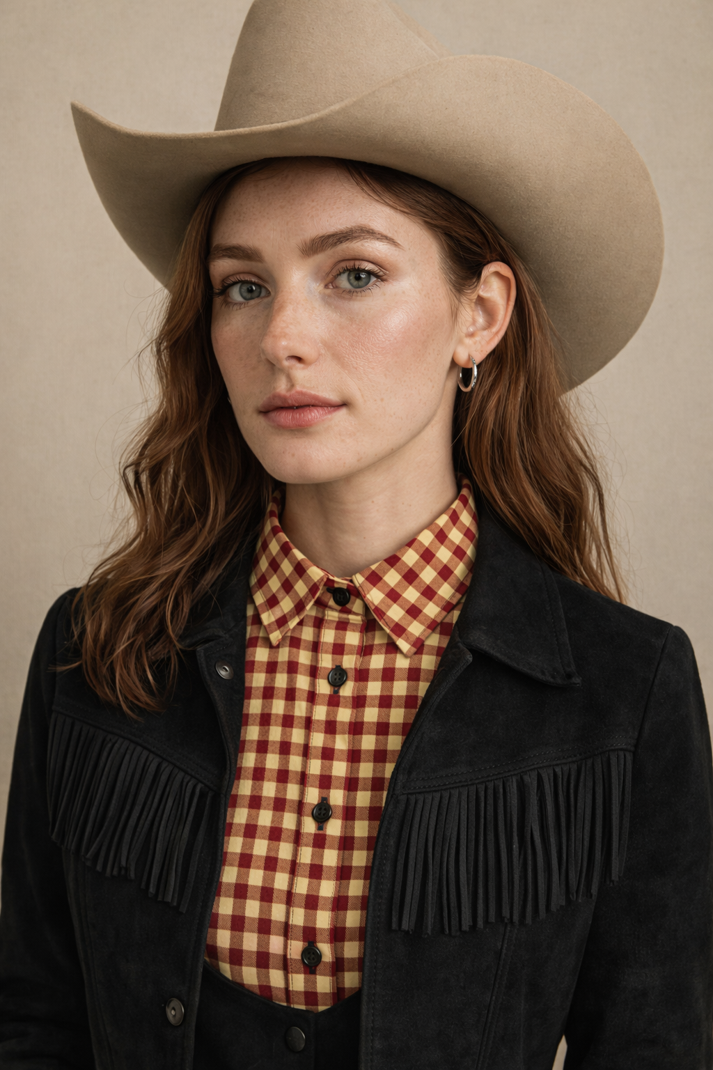 Check Western Collar - Charming Charlie