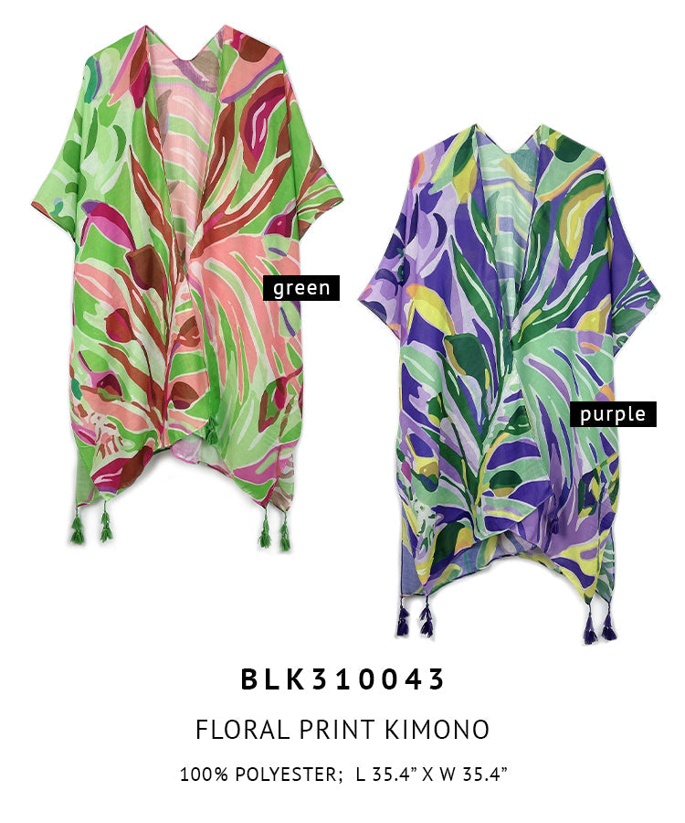 Floral Print Kimono - Charming Charlie