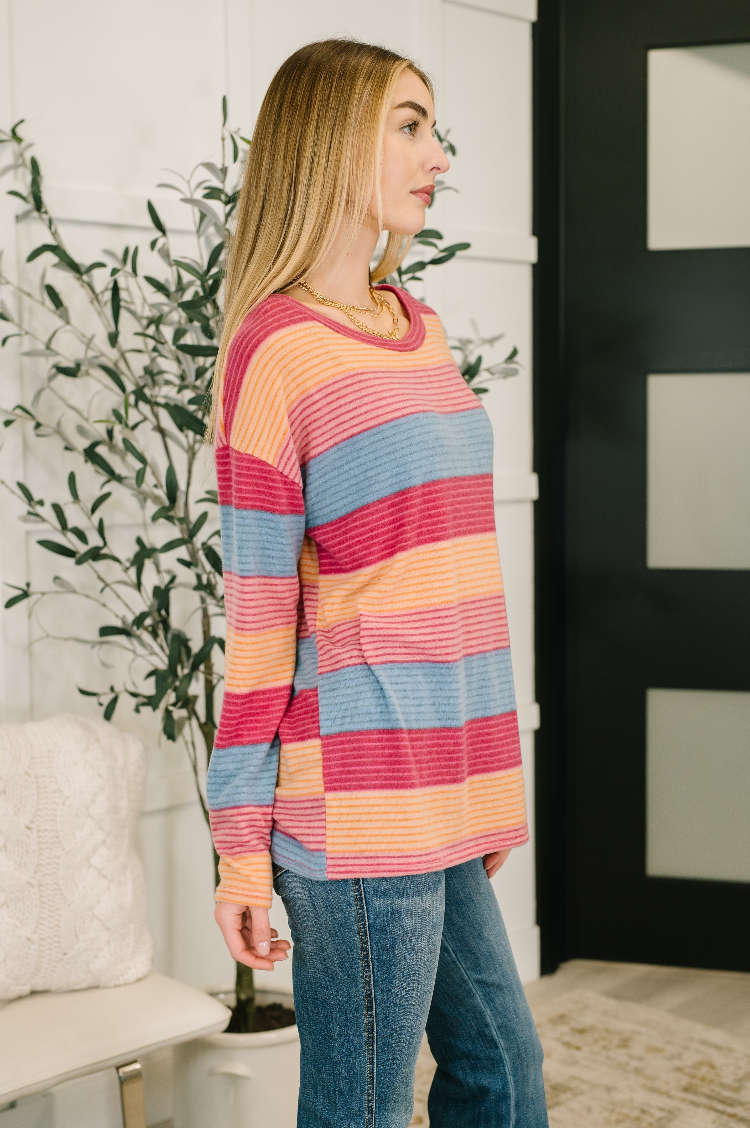 Back Home Drop Shoulder Top - Charming Charlie