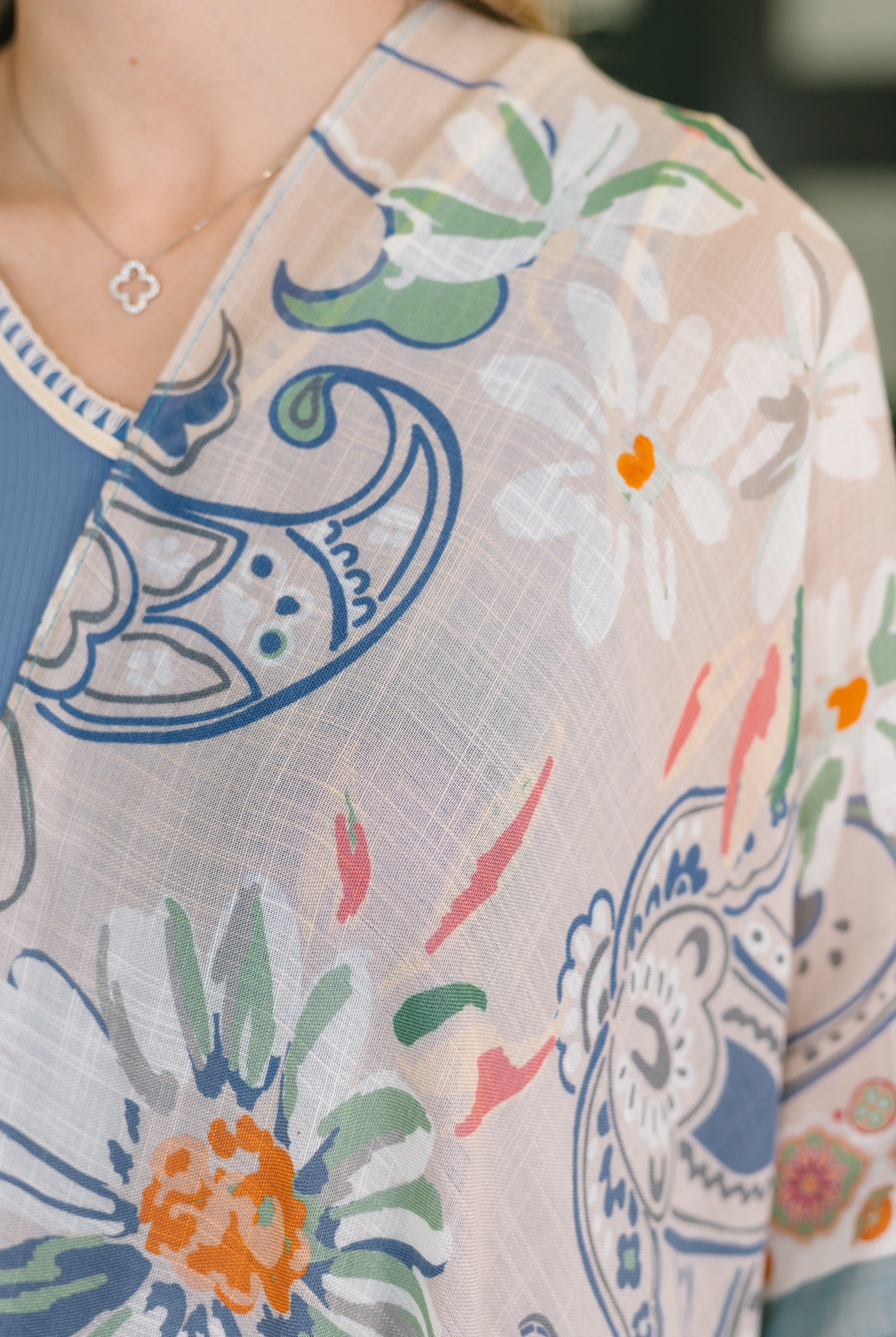 Back to My Roots Lightweight Kimono - Charming Charlie