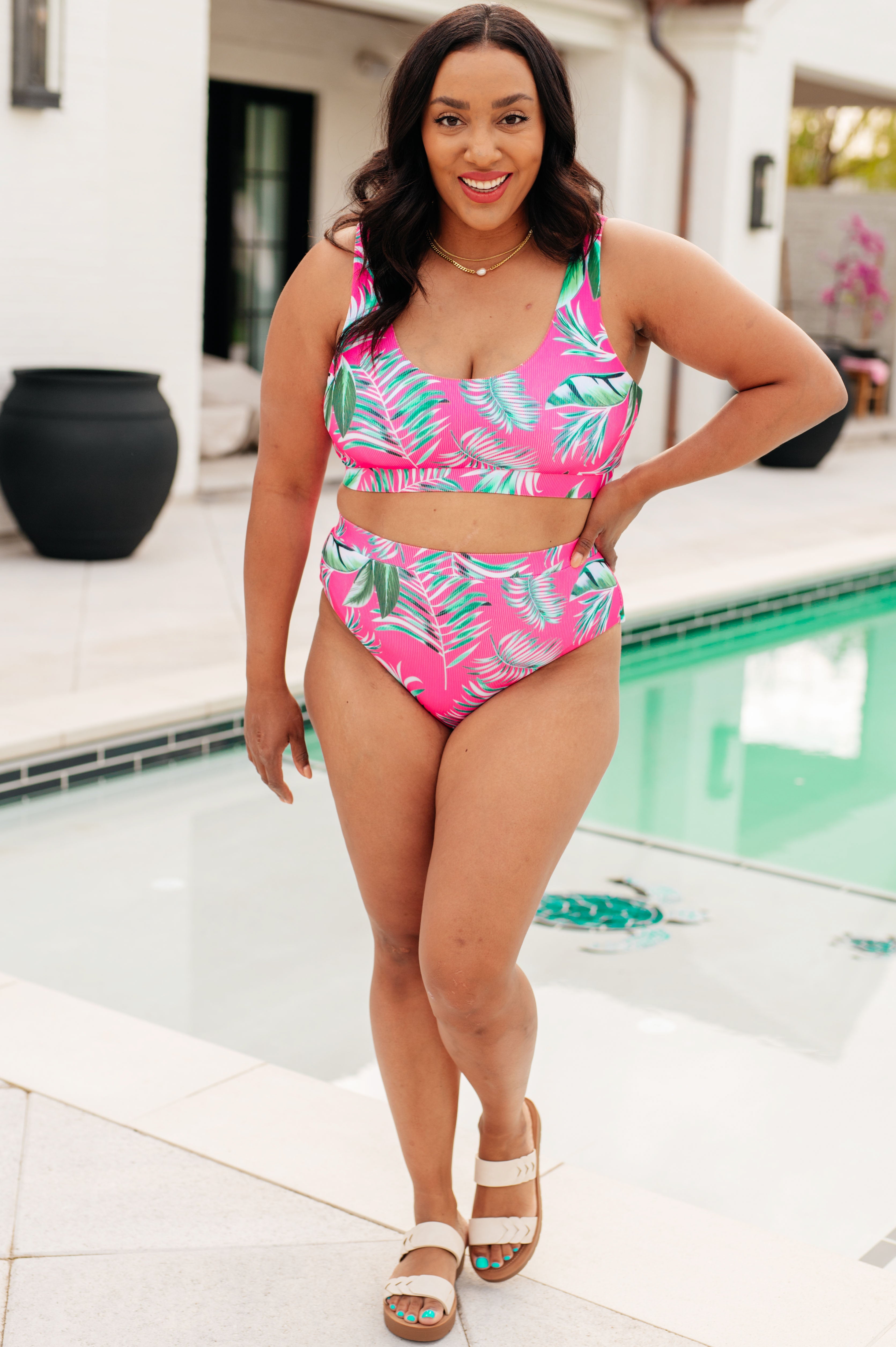 Barbados Tropical Print Swim Bottoms - Charming Charlie