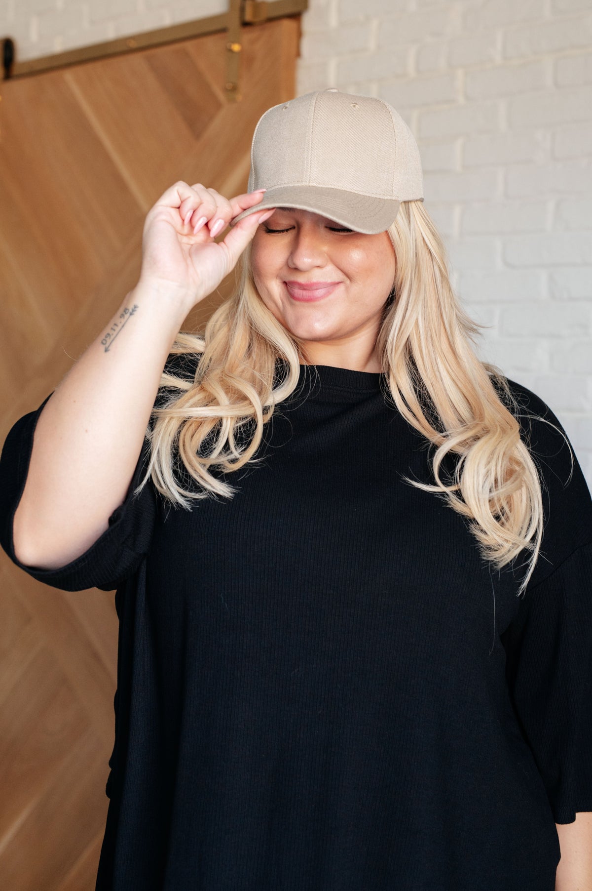 Basic Babe Ball Cap in Khaki - Charming Charlie